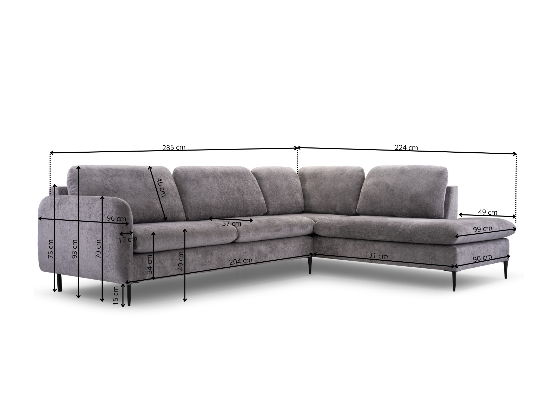 Sofá de canto Lufkin 150 (Perfect Harmony 82)