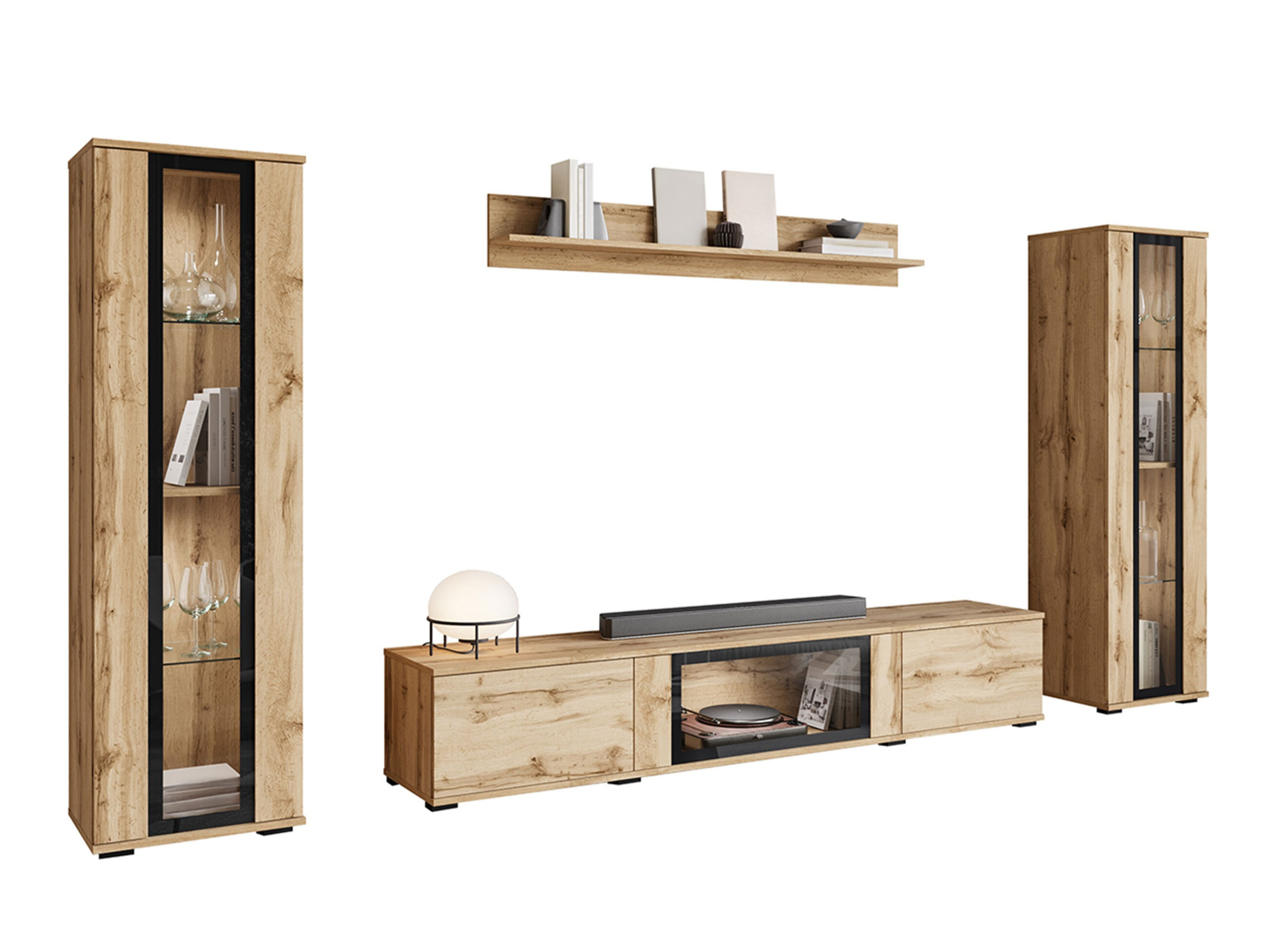 Conjunto para sala de estar Torcame 103 (Carvalho wotan)