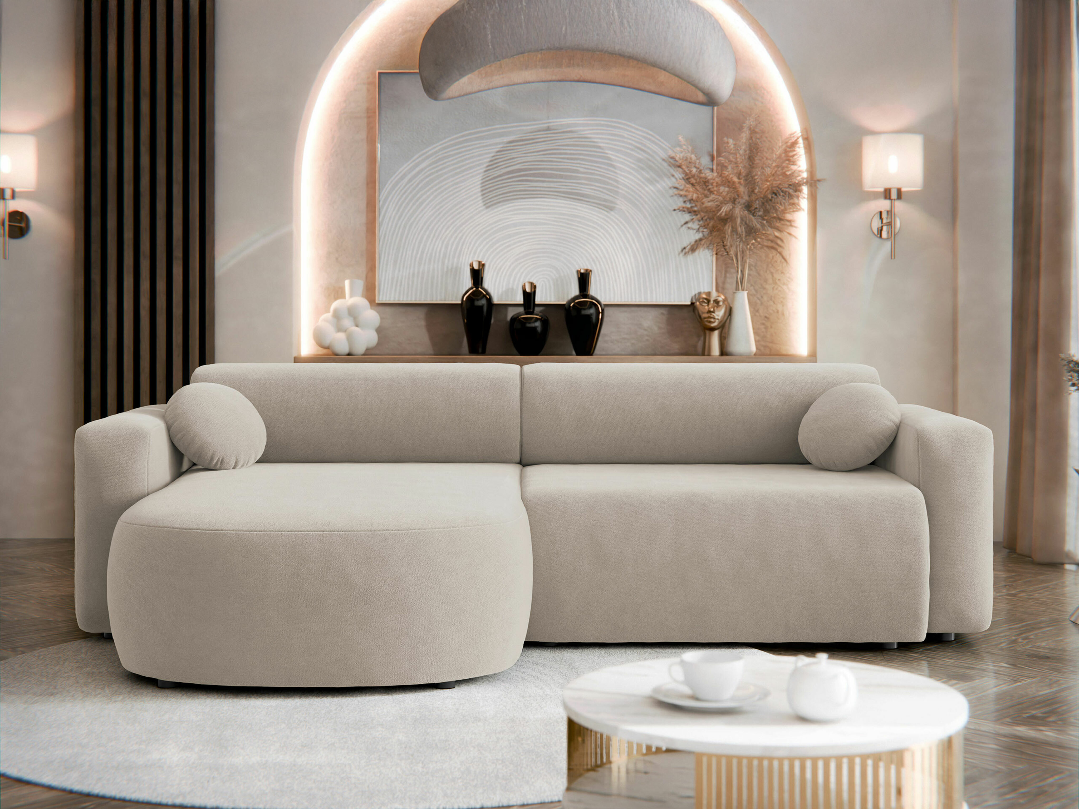 Sofá de canto Comfivo 413 (Velo 623)