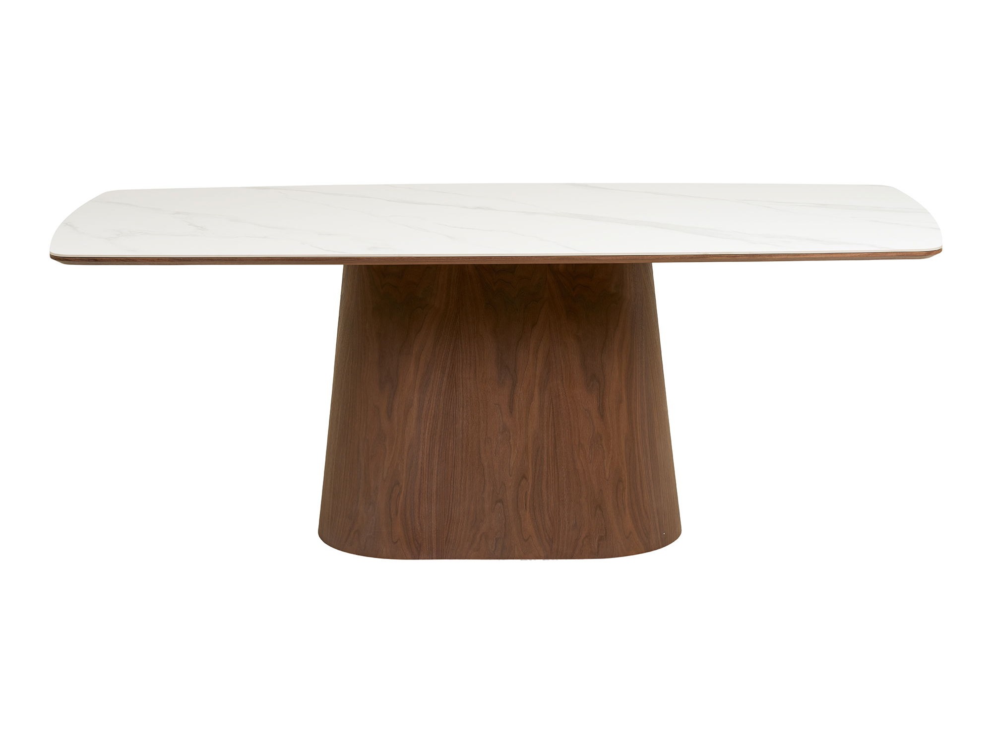 Mesa Brea 269 (Castanho escuro + Marmore branco)