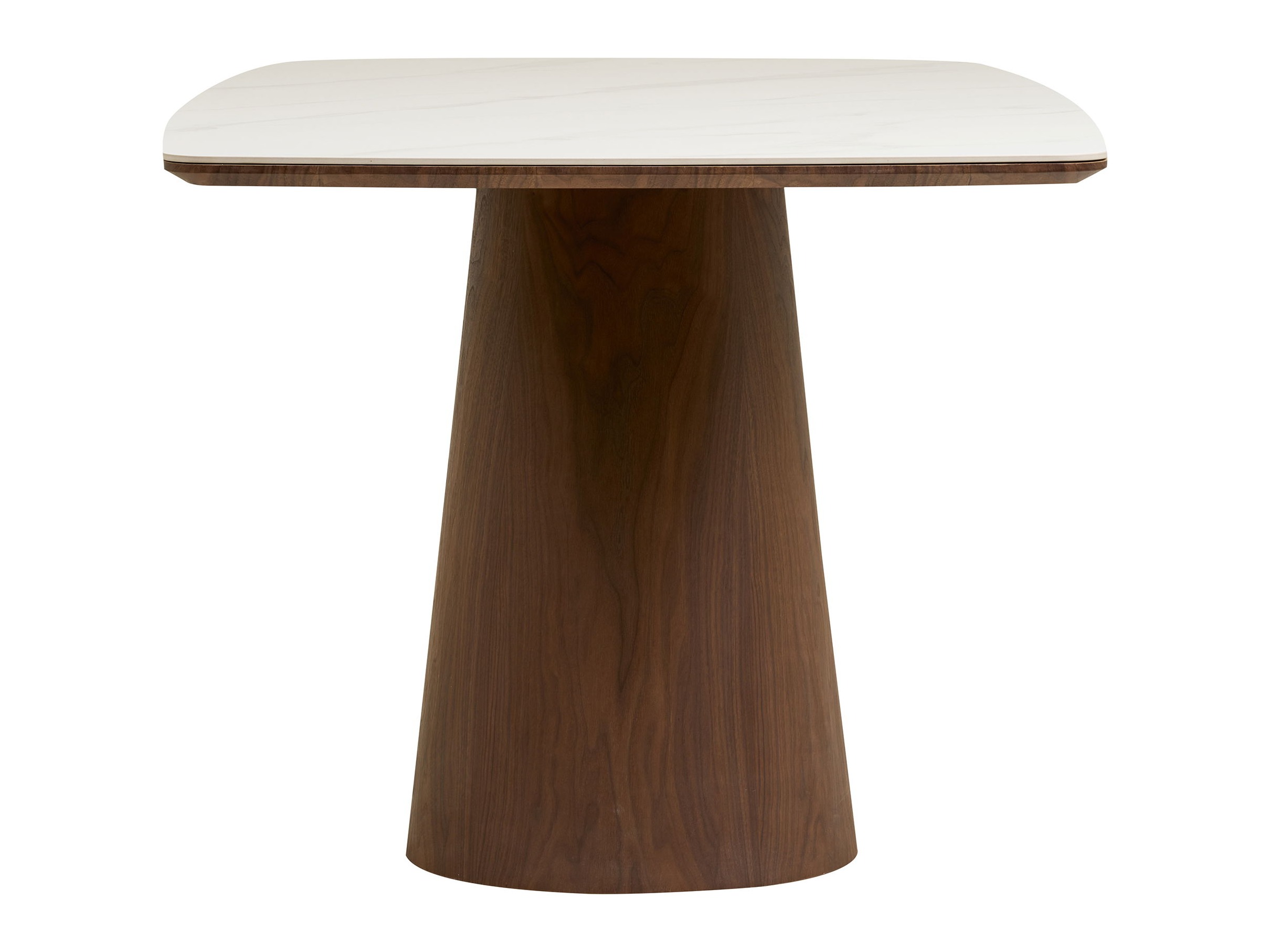Mesa Brea 269 (Castanho escuro + Marmore branco)