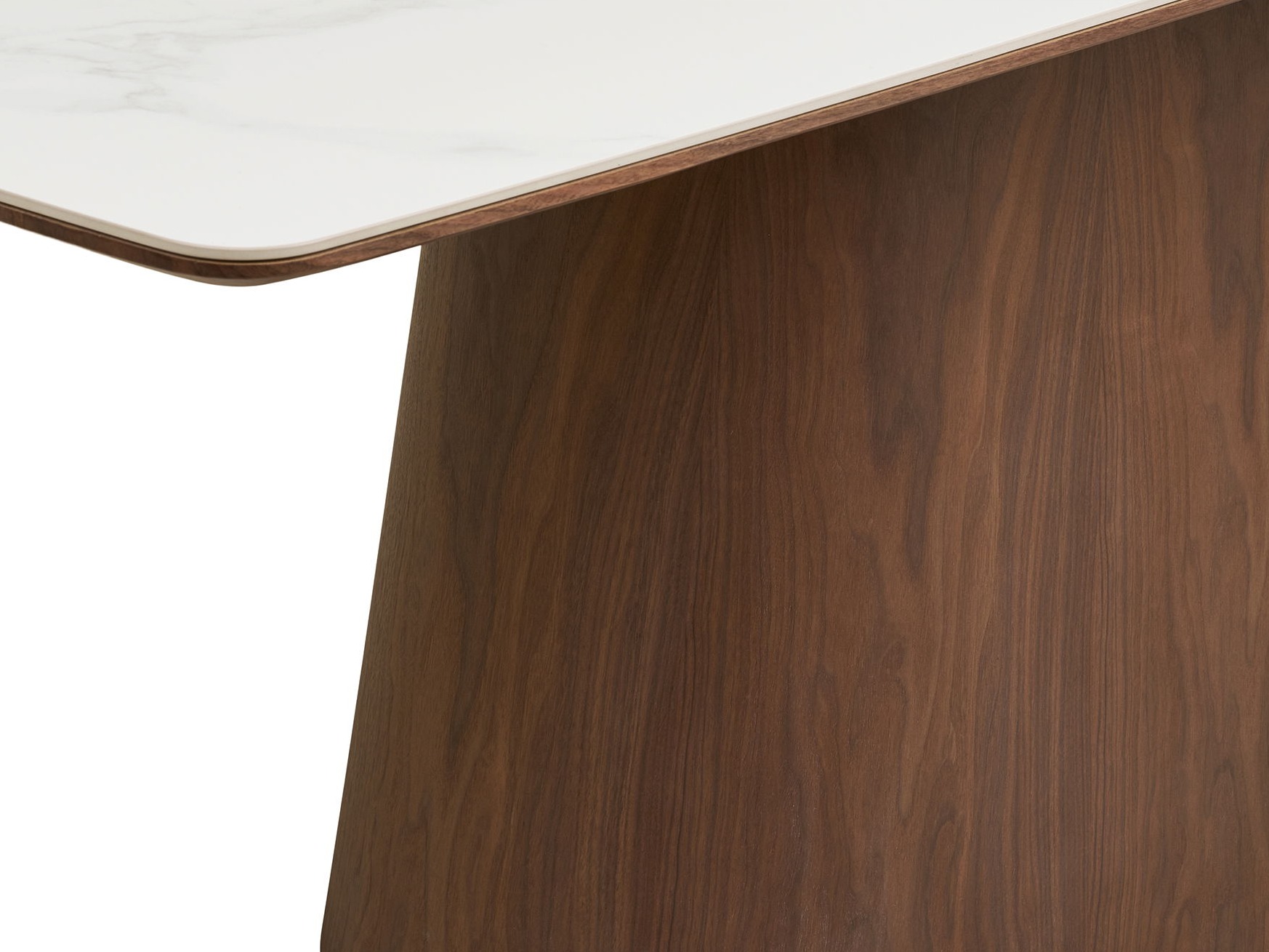 Mesa Brea 269 (Castanho escuro + Marmore branco)