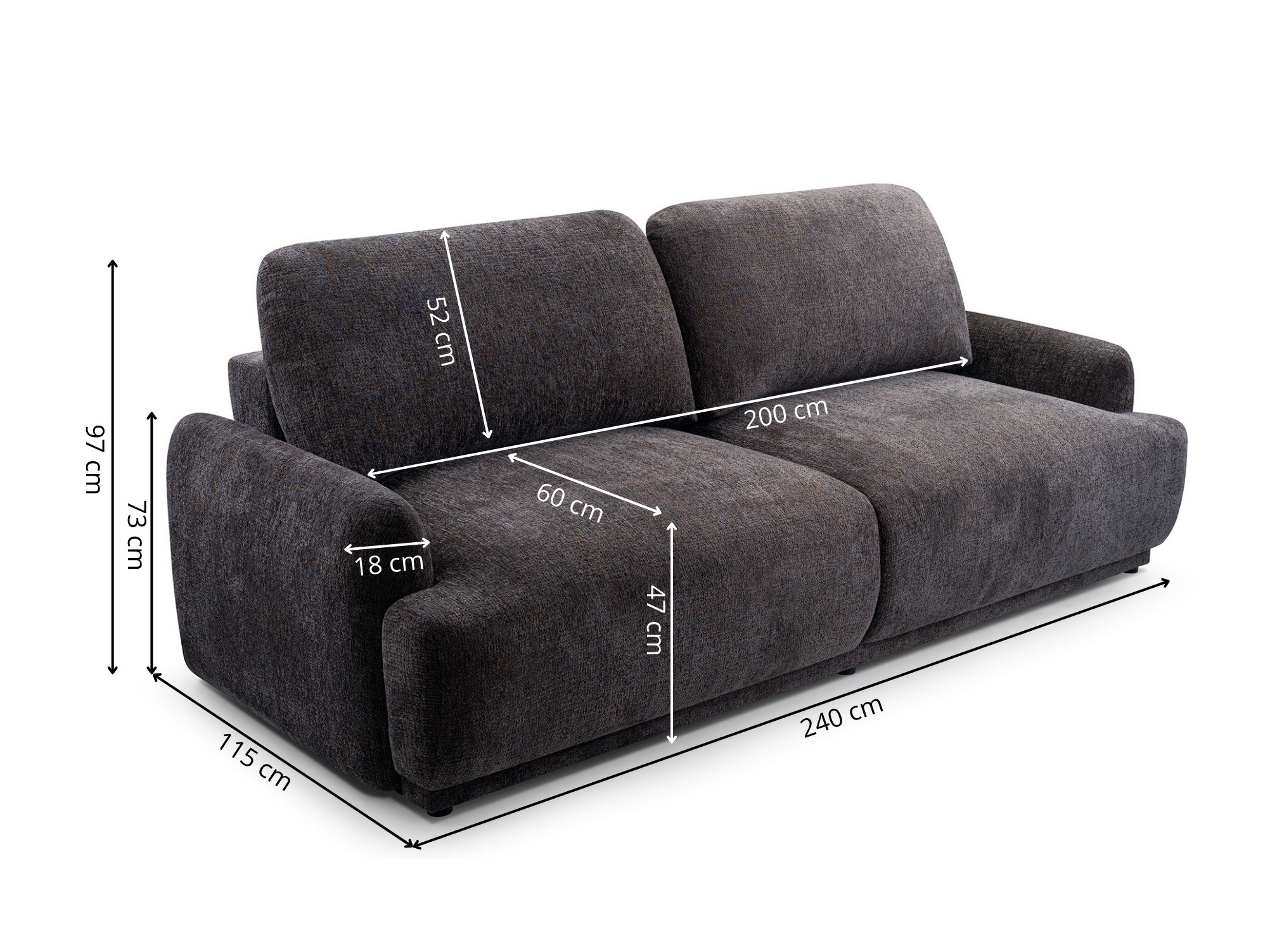 Sofá-cama Lufkin 113 (Bello 25)