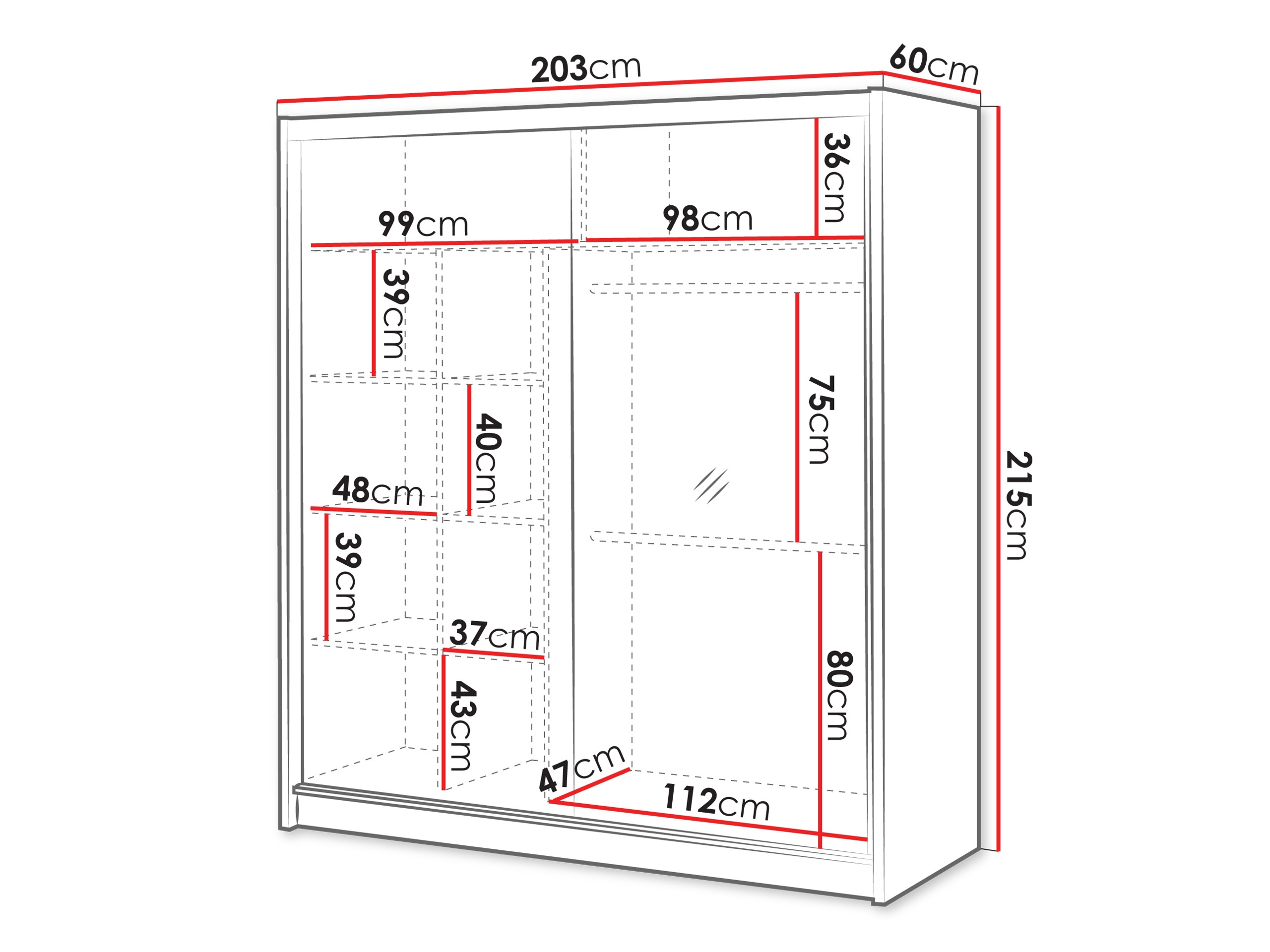 Roupeiro Gemes (Caxemira + Carvalho wotan)