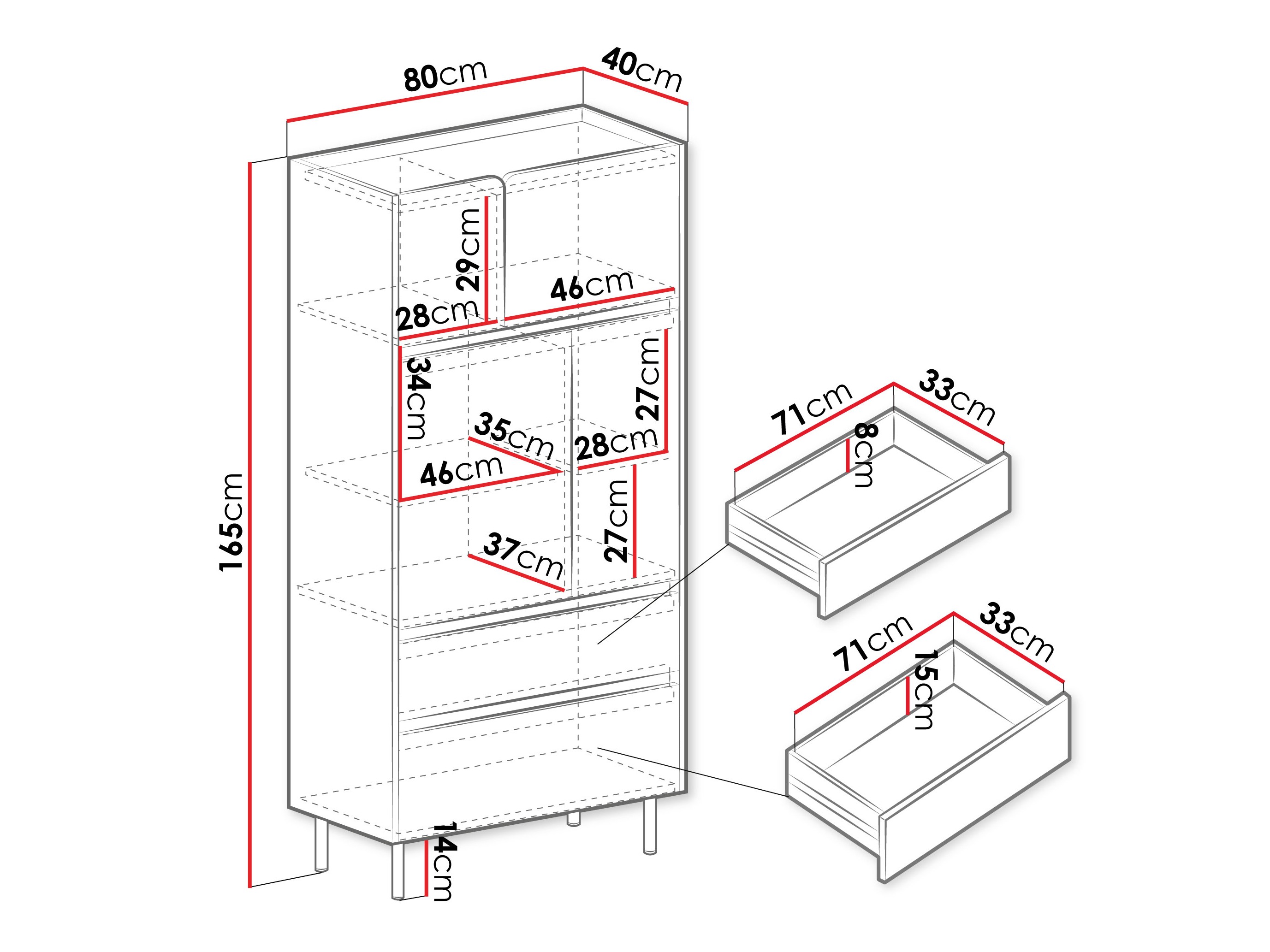 Estante Fiosono 104 (Eucalipto + Carvalho)