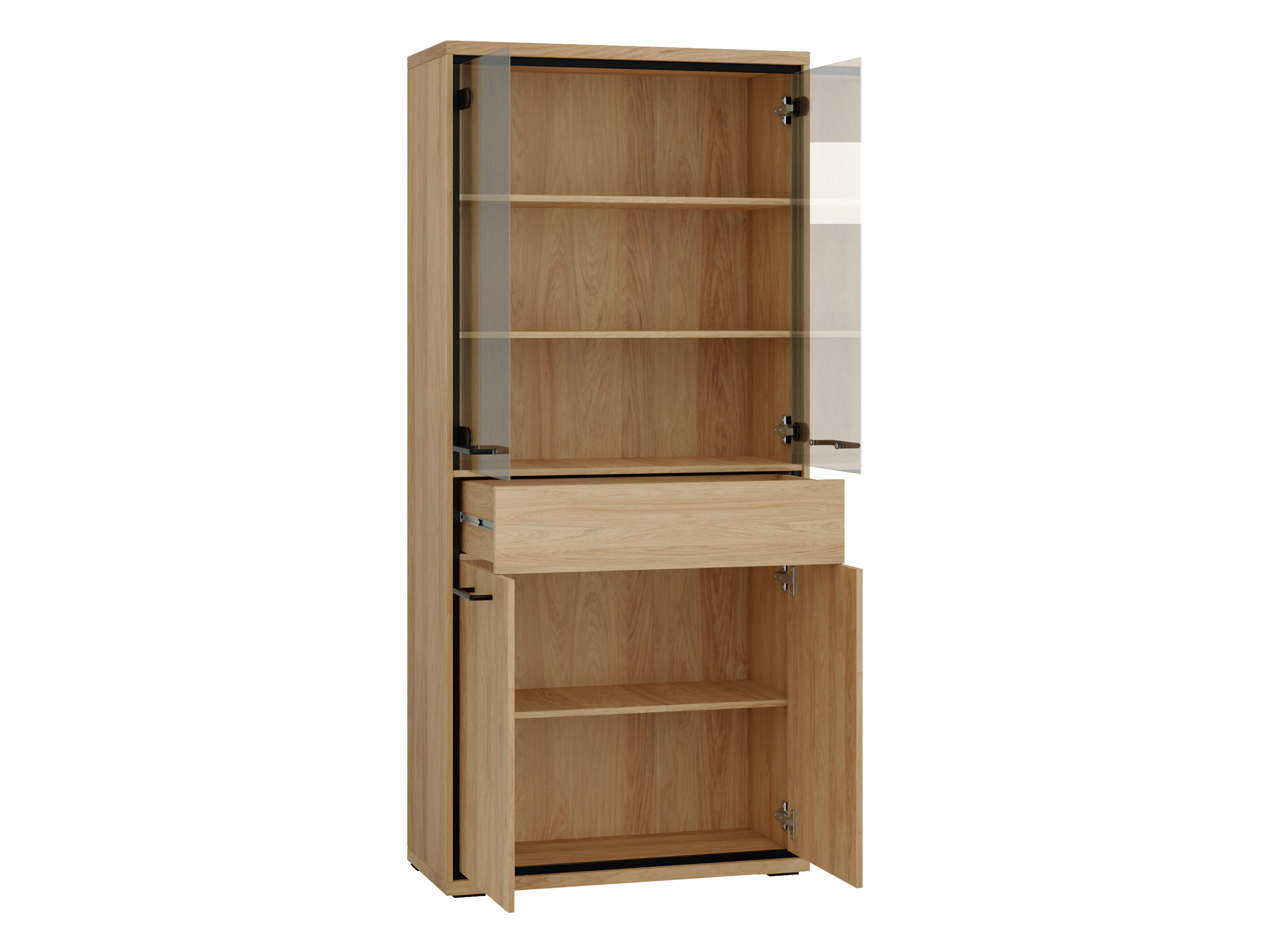 Conjunto para sala de estar Etrmoni 118 (Madeira clara + Carvalho)