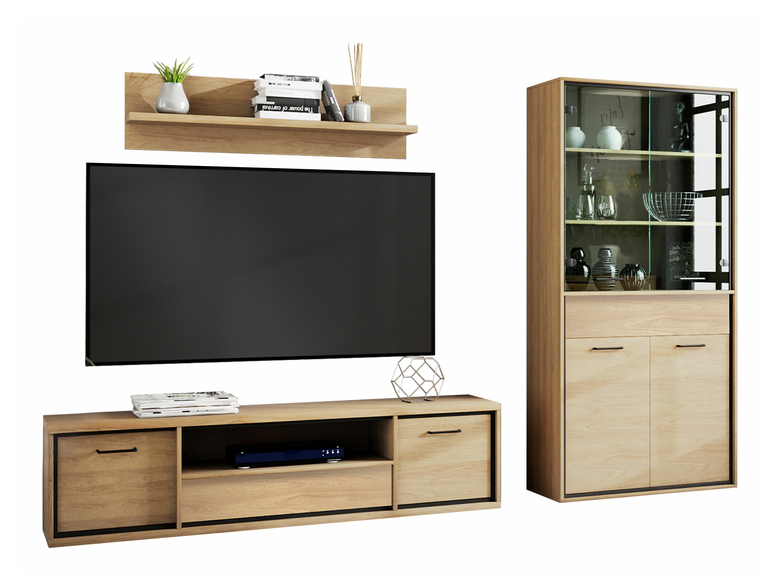 Conjunto para sala de estar Etrmoni 119 (Madeira clara)