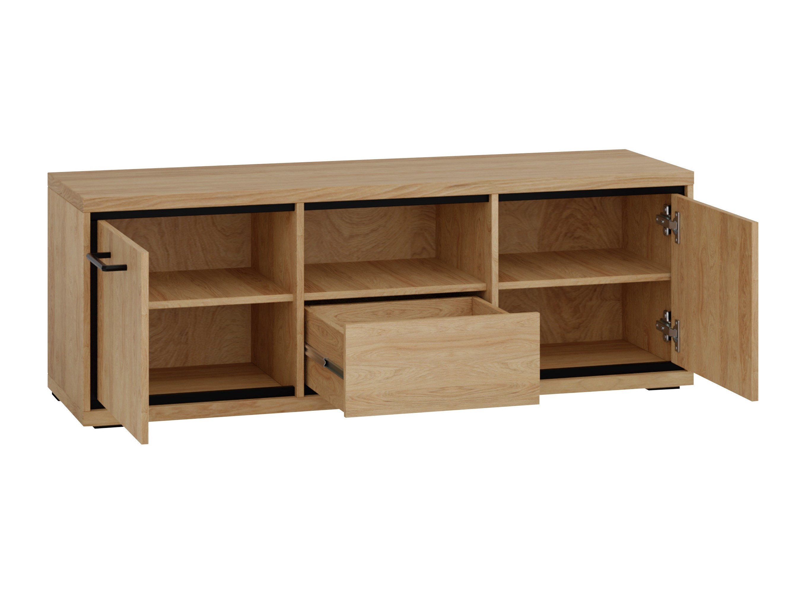 Móvel de TV Etrmoni 112 (Madeira clara + Carvalho)