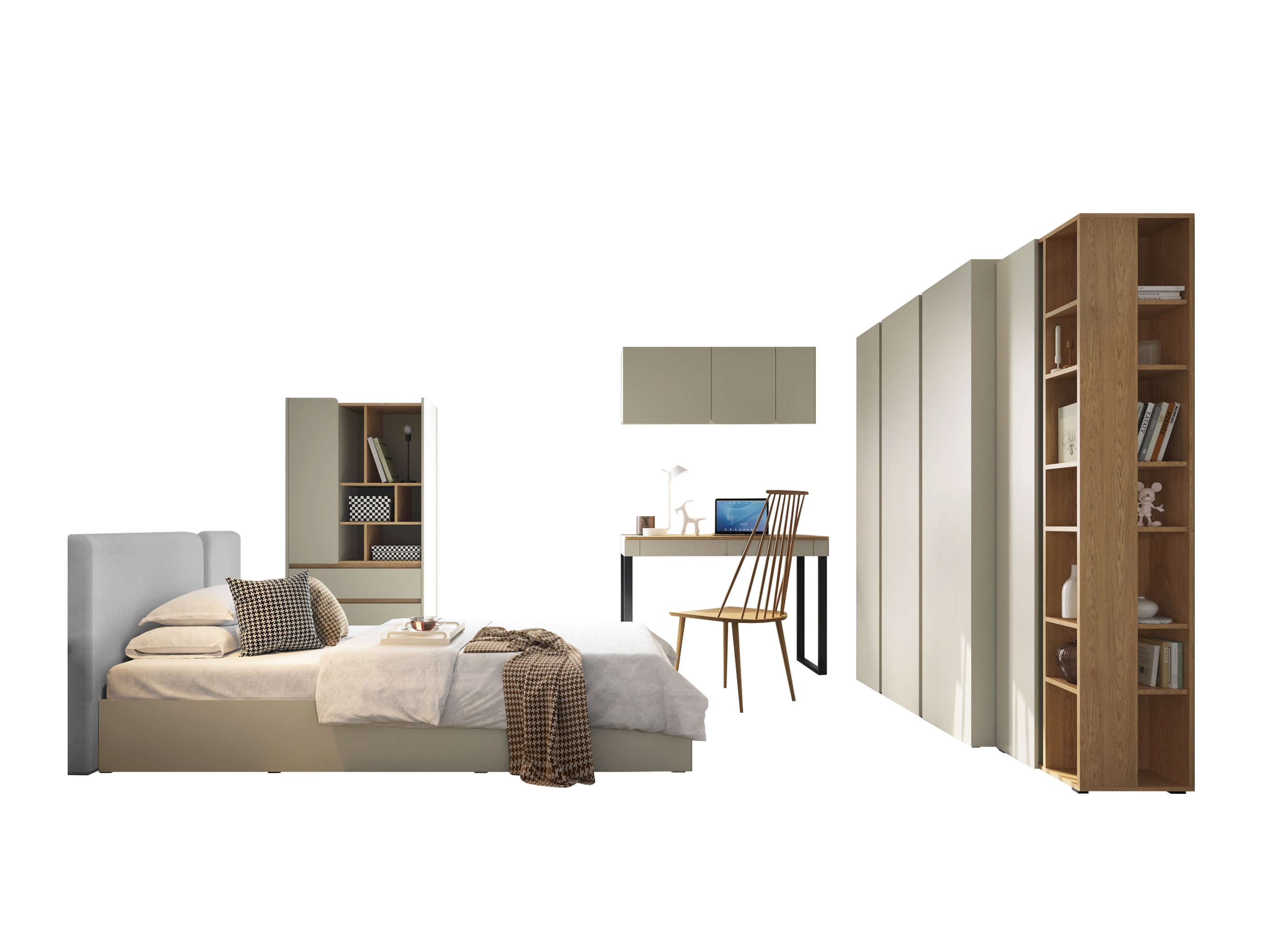 Conjunto de mobiliário Fiosono 114 (Eucalipto + Carvalho)