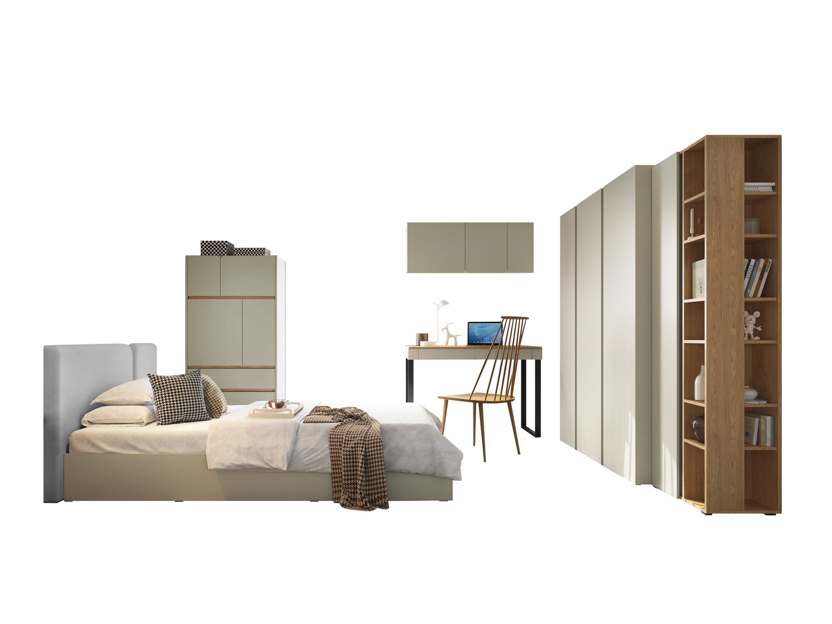 Conjunto para quarto Fiosono 113 (Eucalipto + Carvalho)