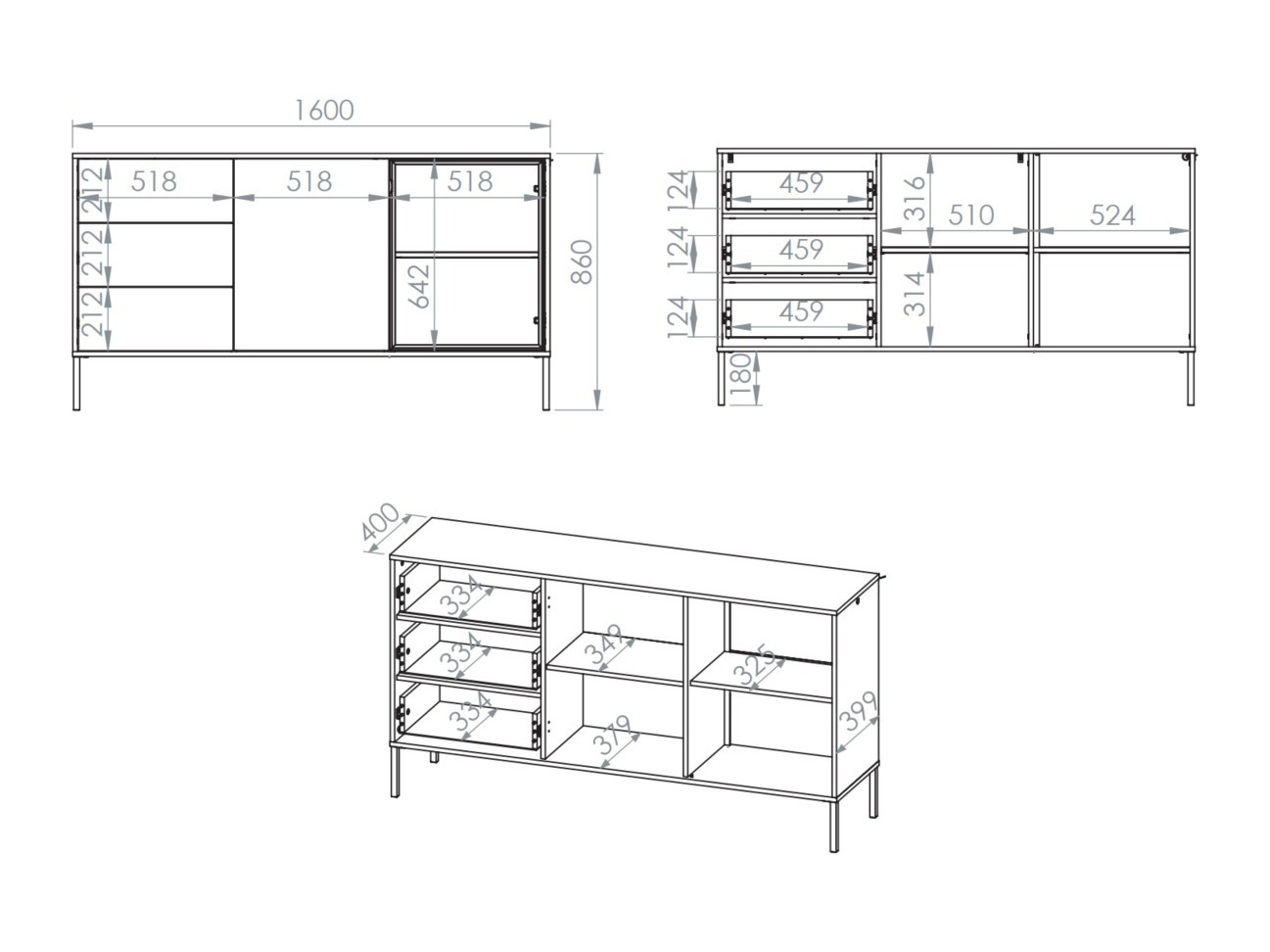 Cómoda Virsalo 101 (Caxemira)