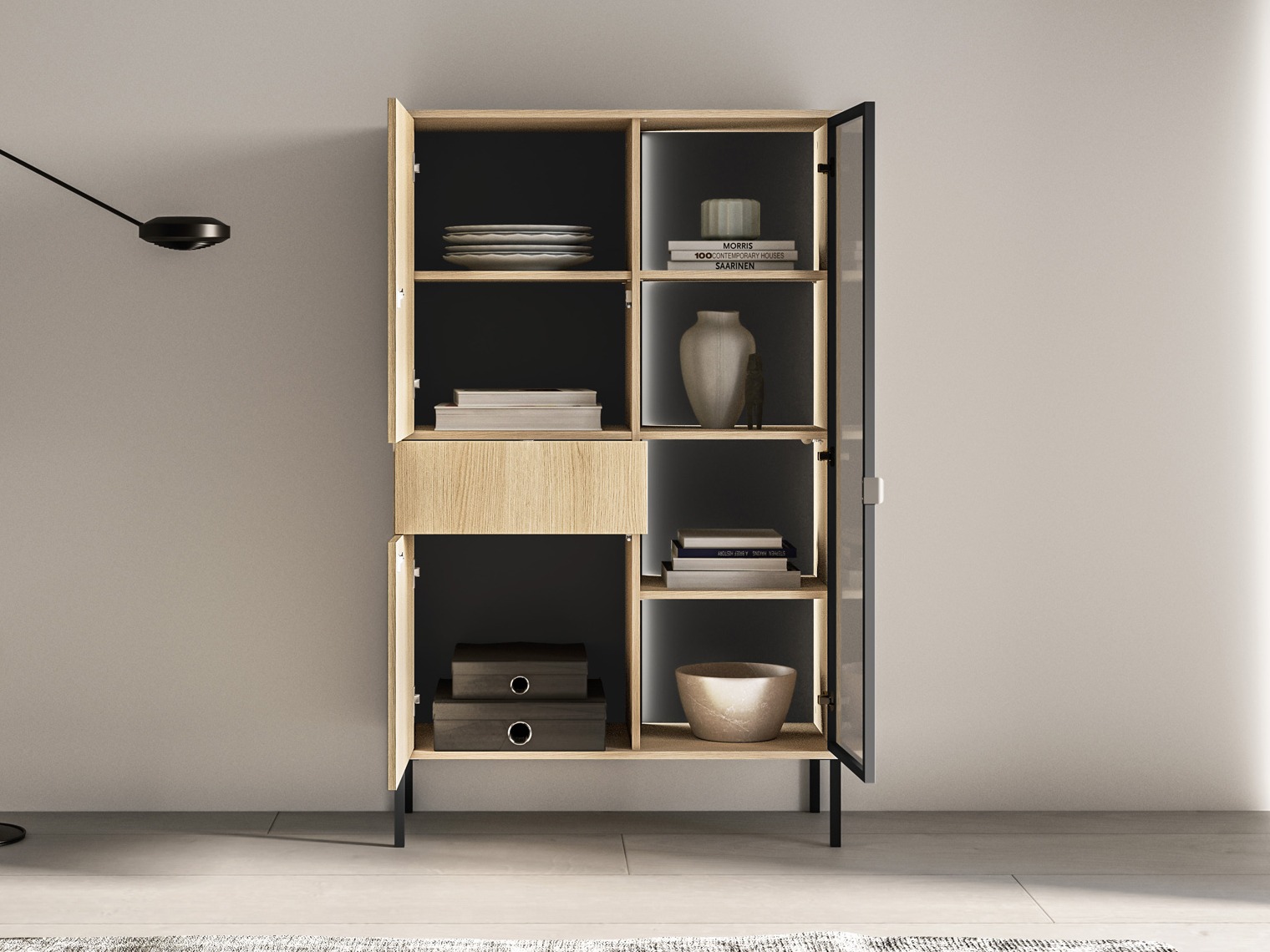 Estante Virsalo 100 (Carvalho)