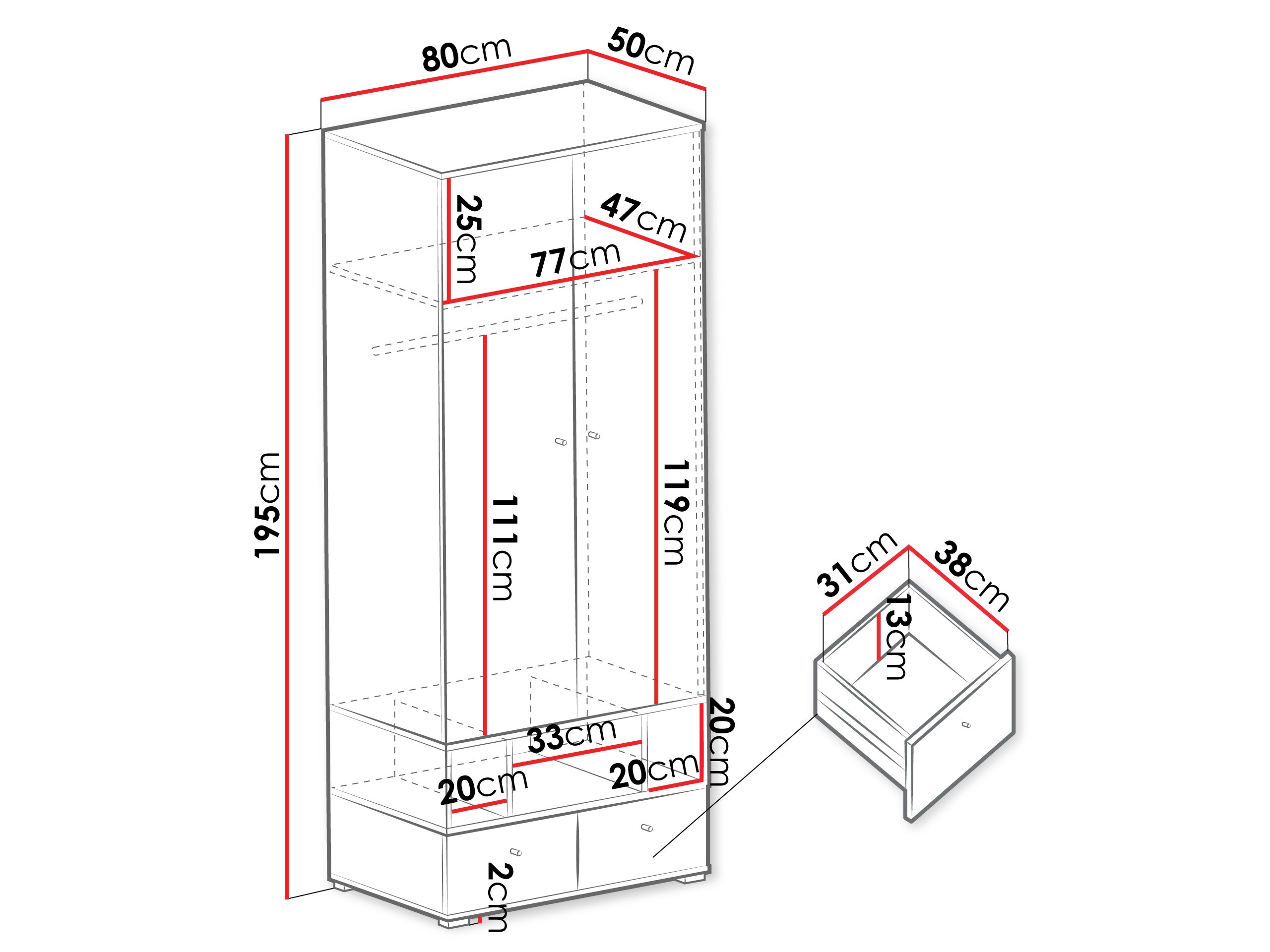 Roupeiro Ciravie 100
