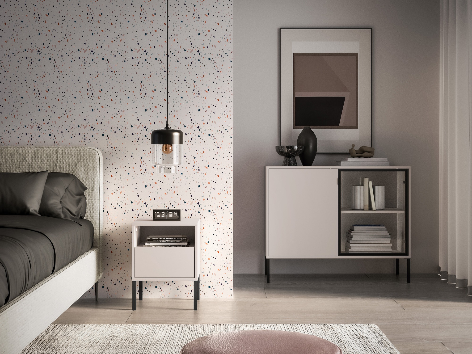 Mesa de cabeceira Virsalo 104 (Caxemira)