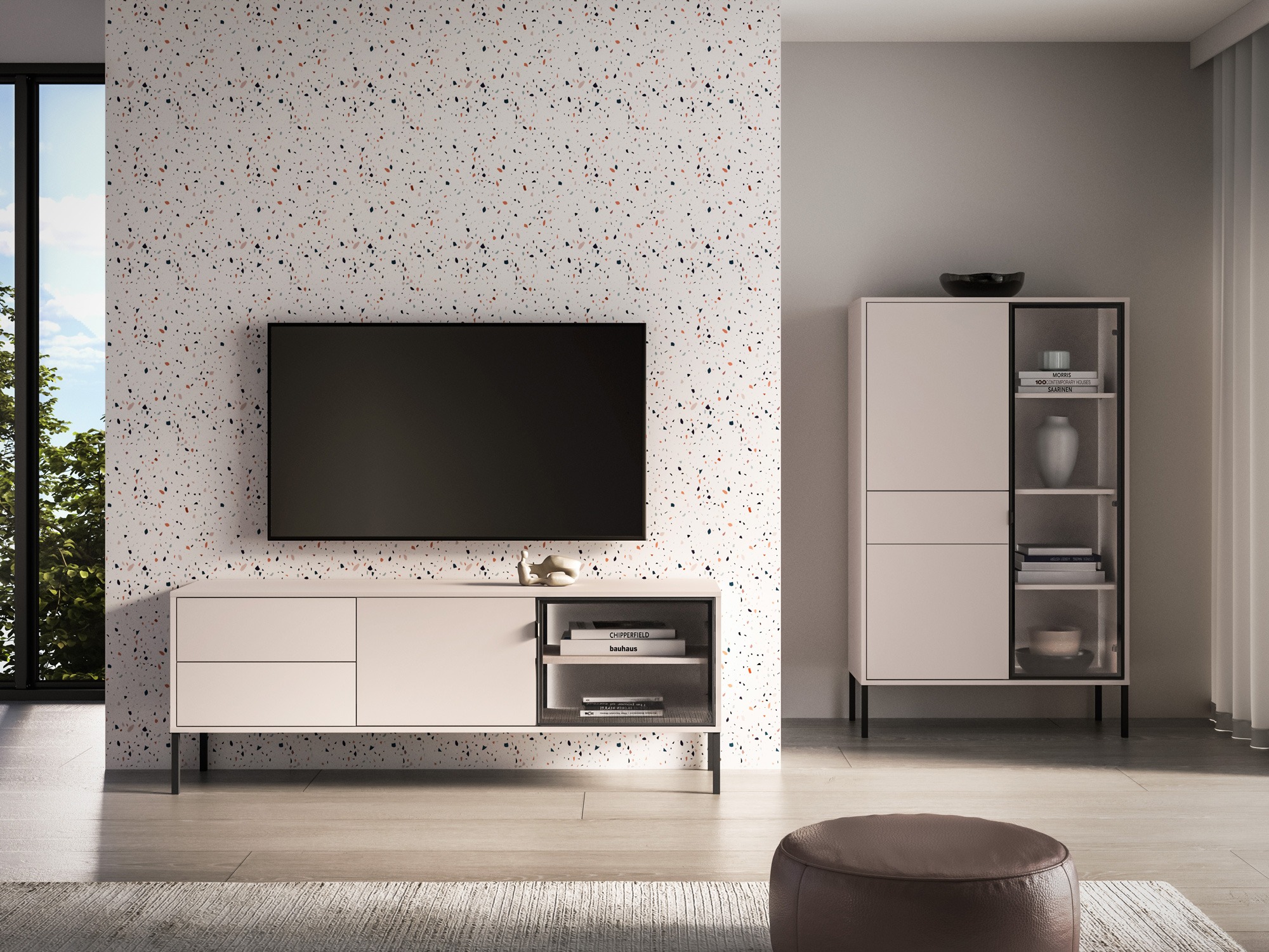 Móvel de TV Virsalo 103 (Caxemira)