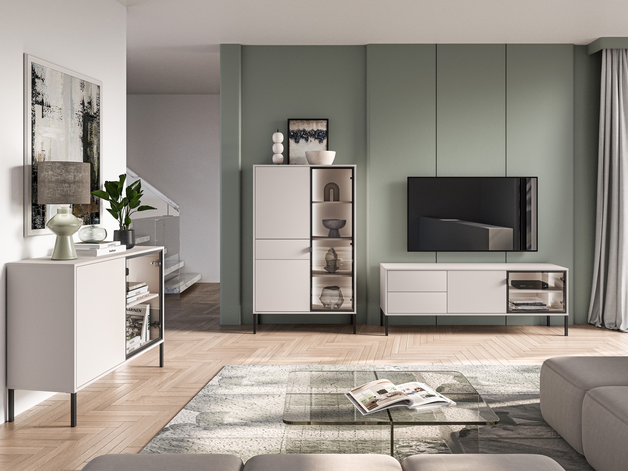 Móvel de TV Virsalo 103 (Caxemira)