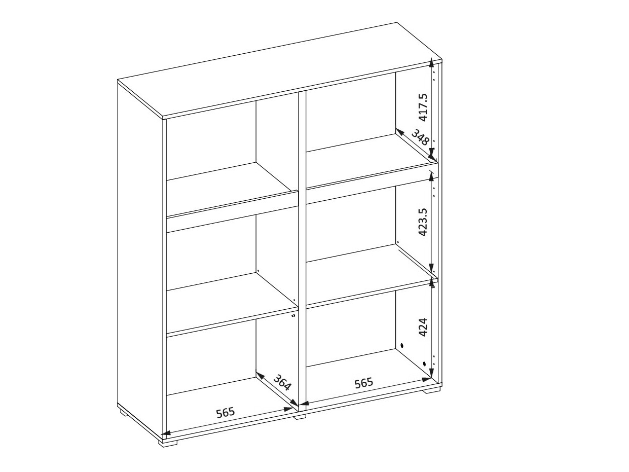 Aparador Alfere 105 (Carvalho wotan)