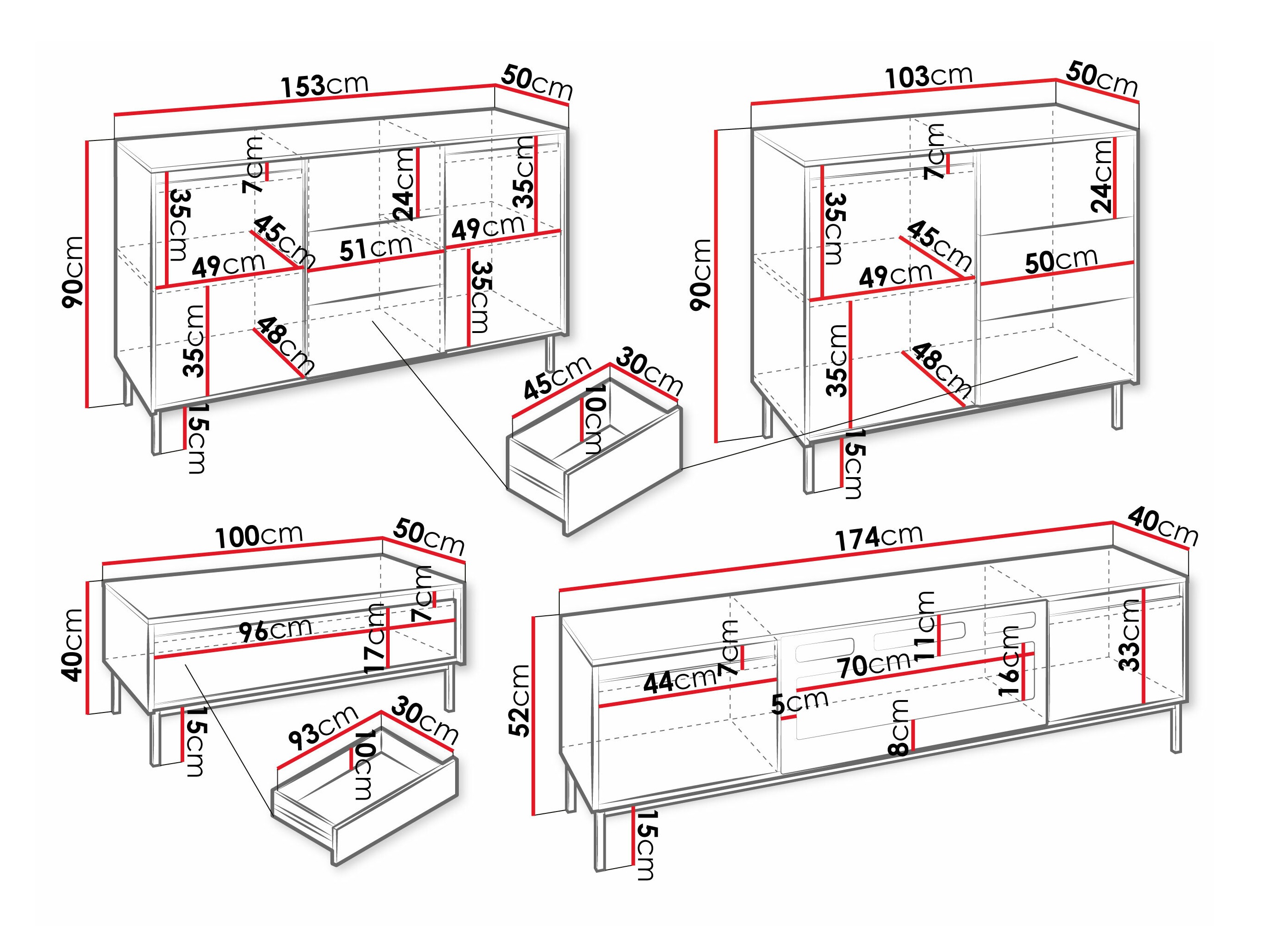 Conjunto para sala de estar Comfivo Delruva III (Caxemira)