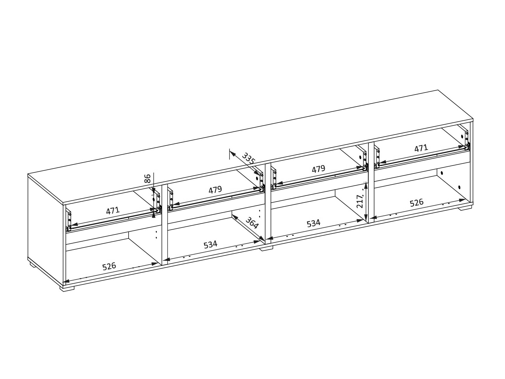 Móvel de TV Alfere 101 (Congo)