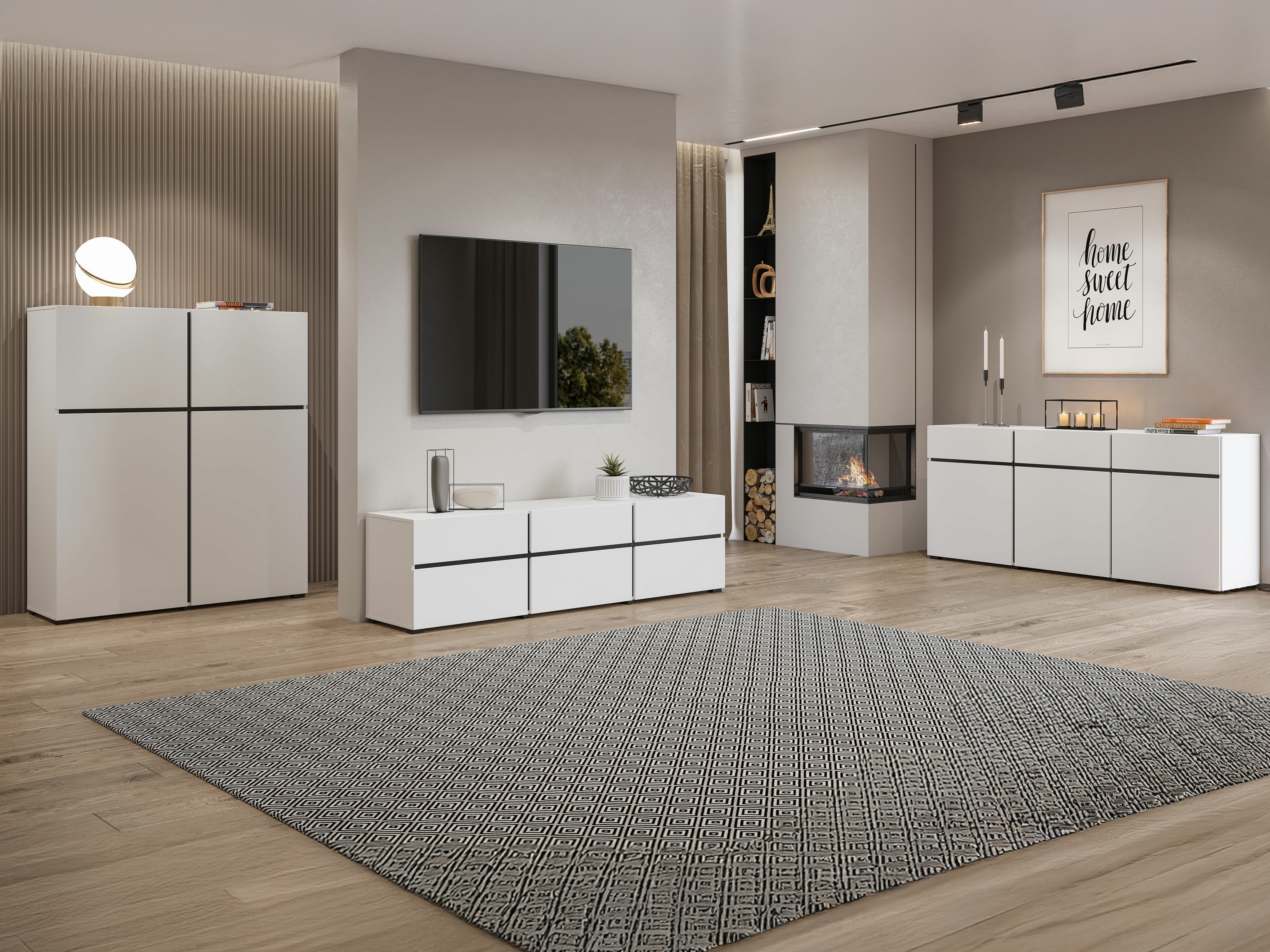 Cómoda Alfere 103 (Branco)