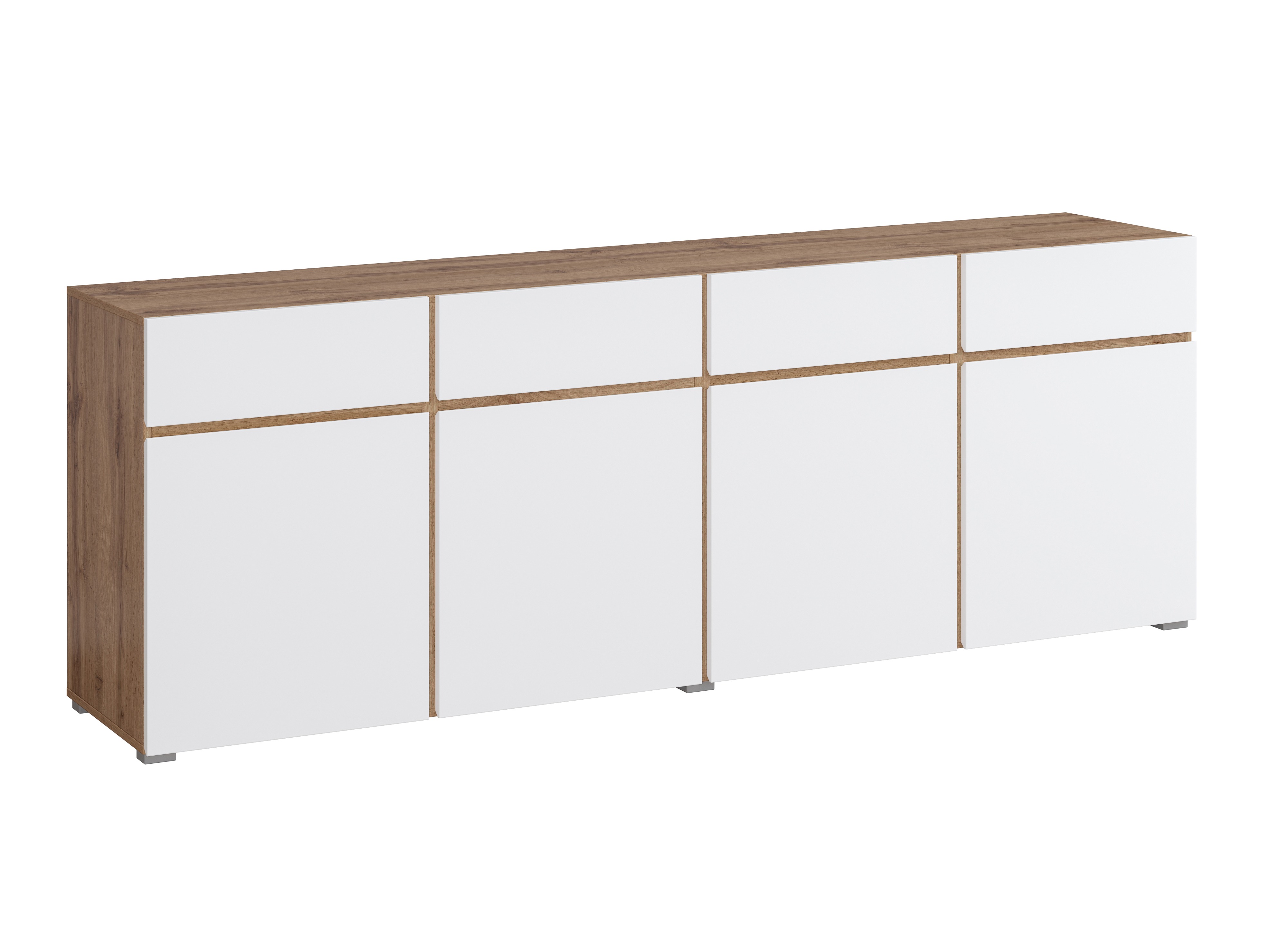 Cómoda Alfere 100 (Carvalho wotan + Branco)