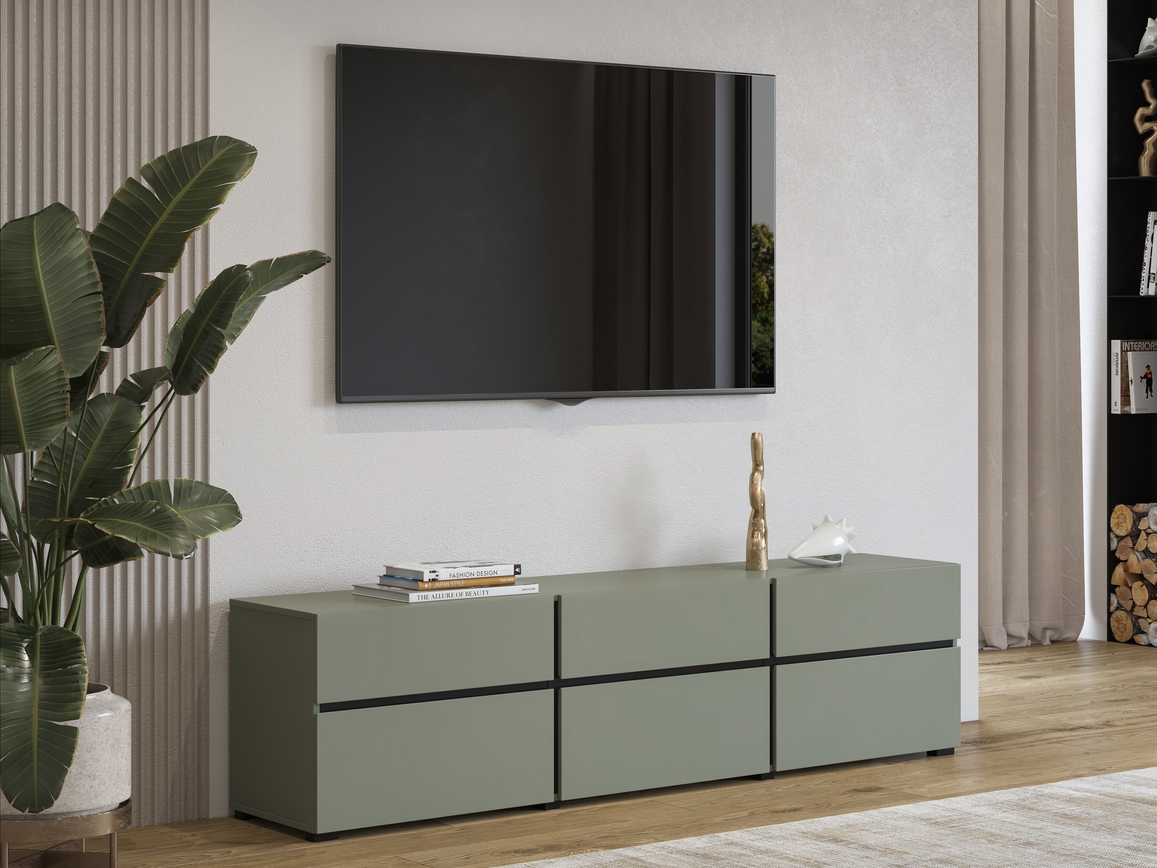 Móvel de TV Alfere 102 (Verde)