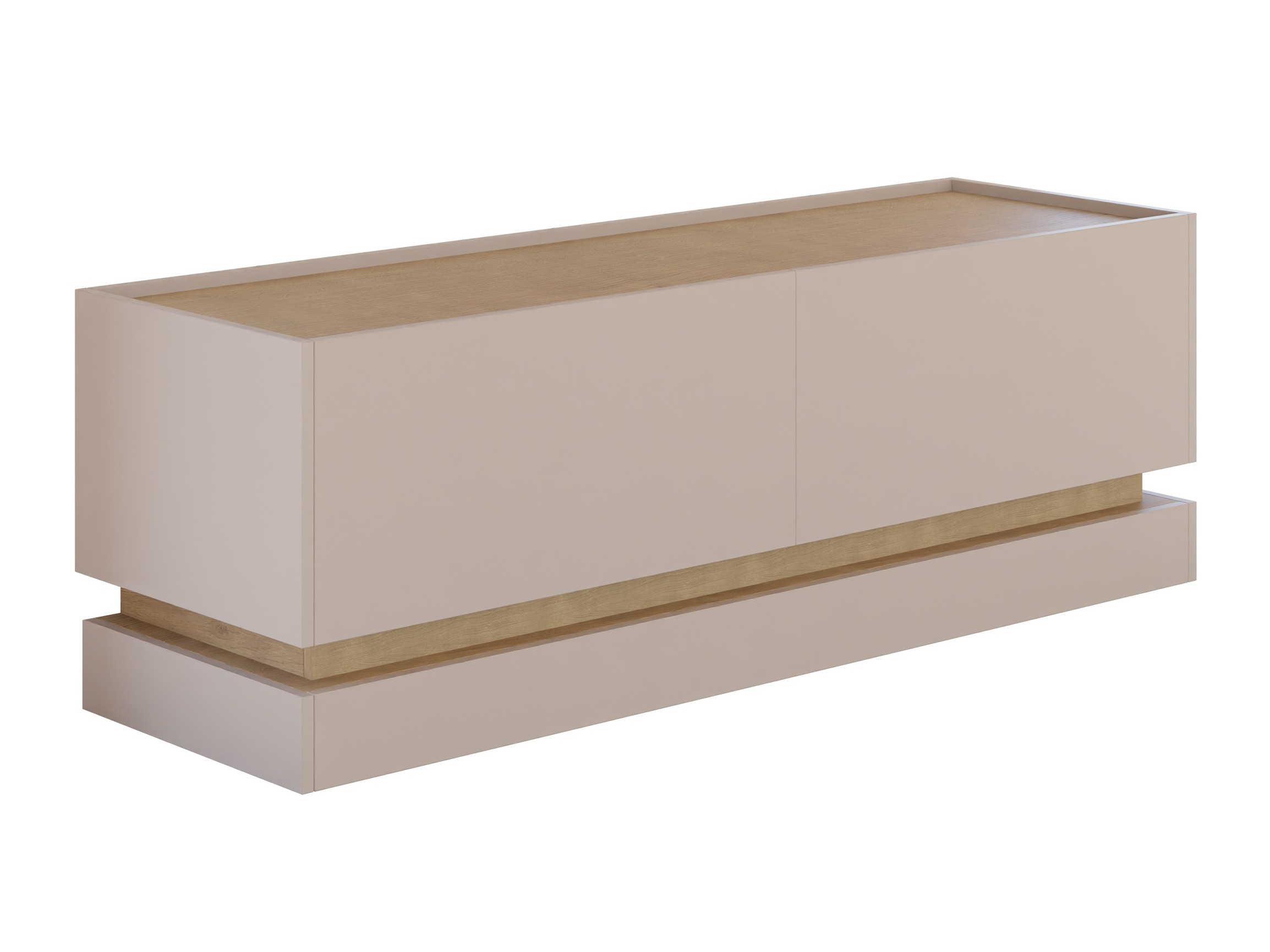 Móvel de TV Comfivo Tilia I (Castanho claro + Carvalho)