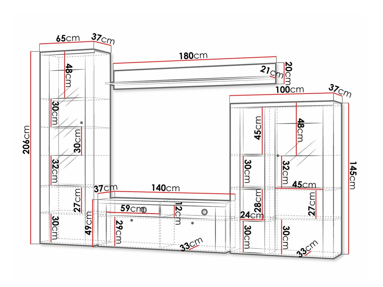 Conjunto para sala de estar SP6470