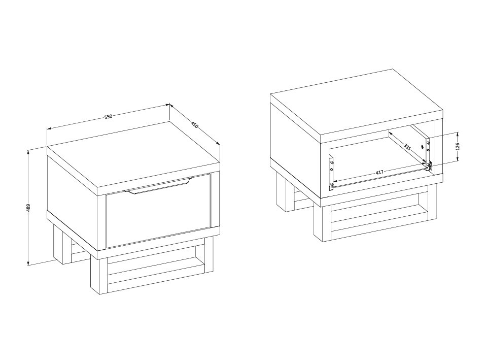 Mesa de cabeceira SP6466
