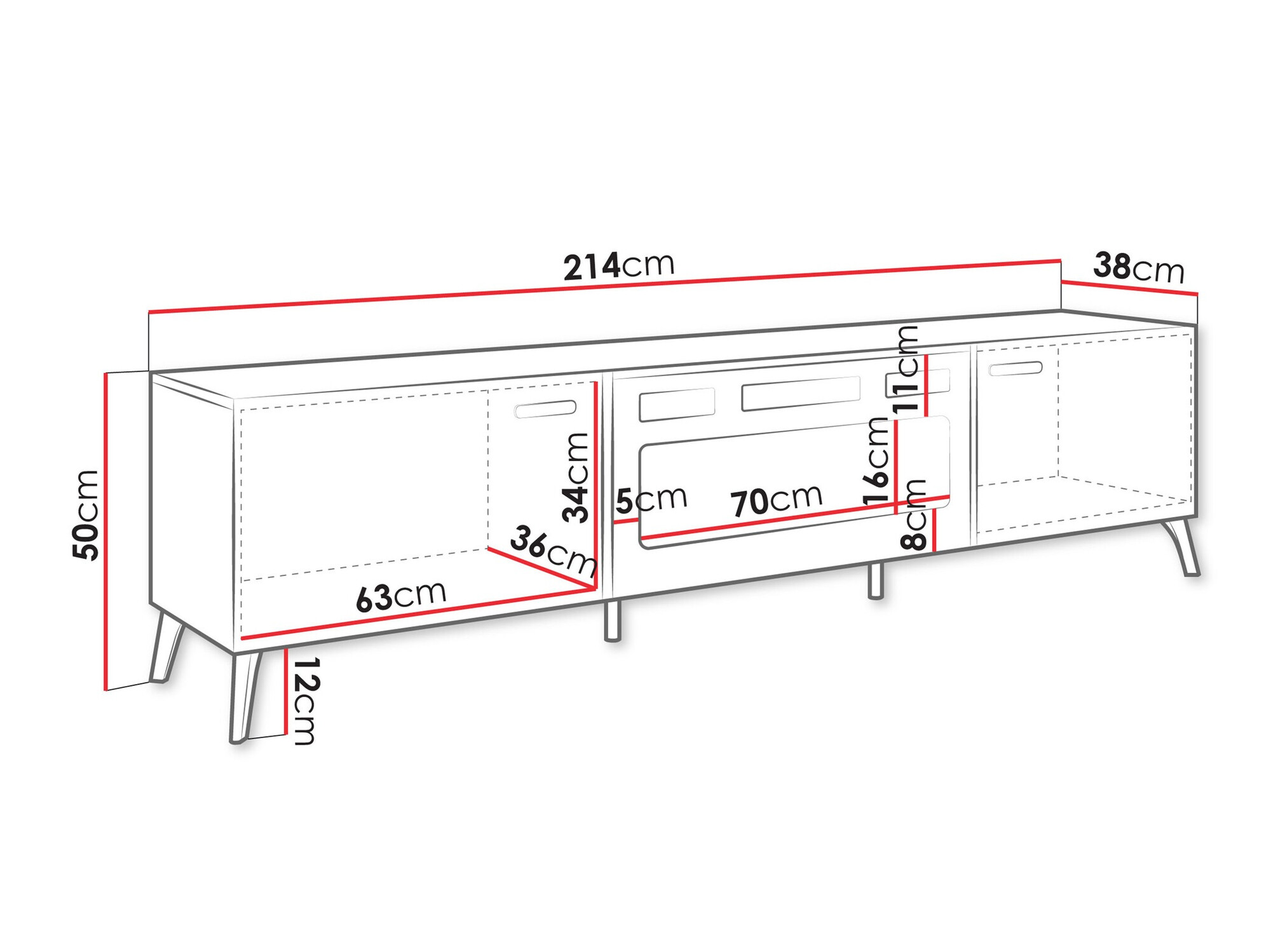 Móvel de TV SP6496 com embalagem danificada