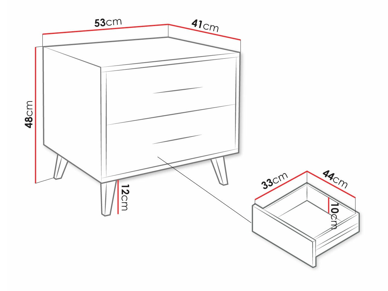 Mesa de cabeceira Lombala 101