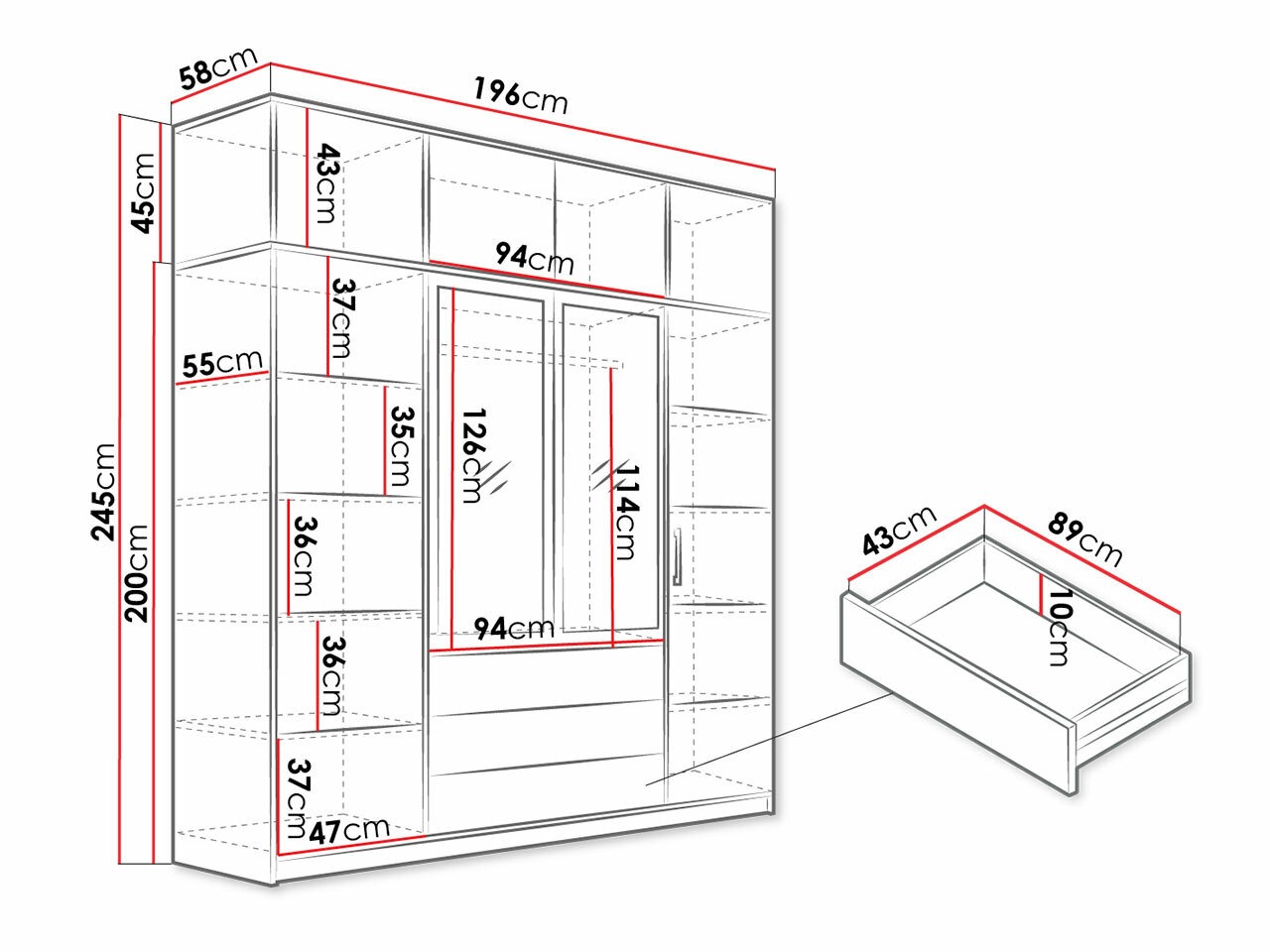 Roupeiro Lombala 110