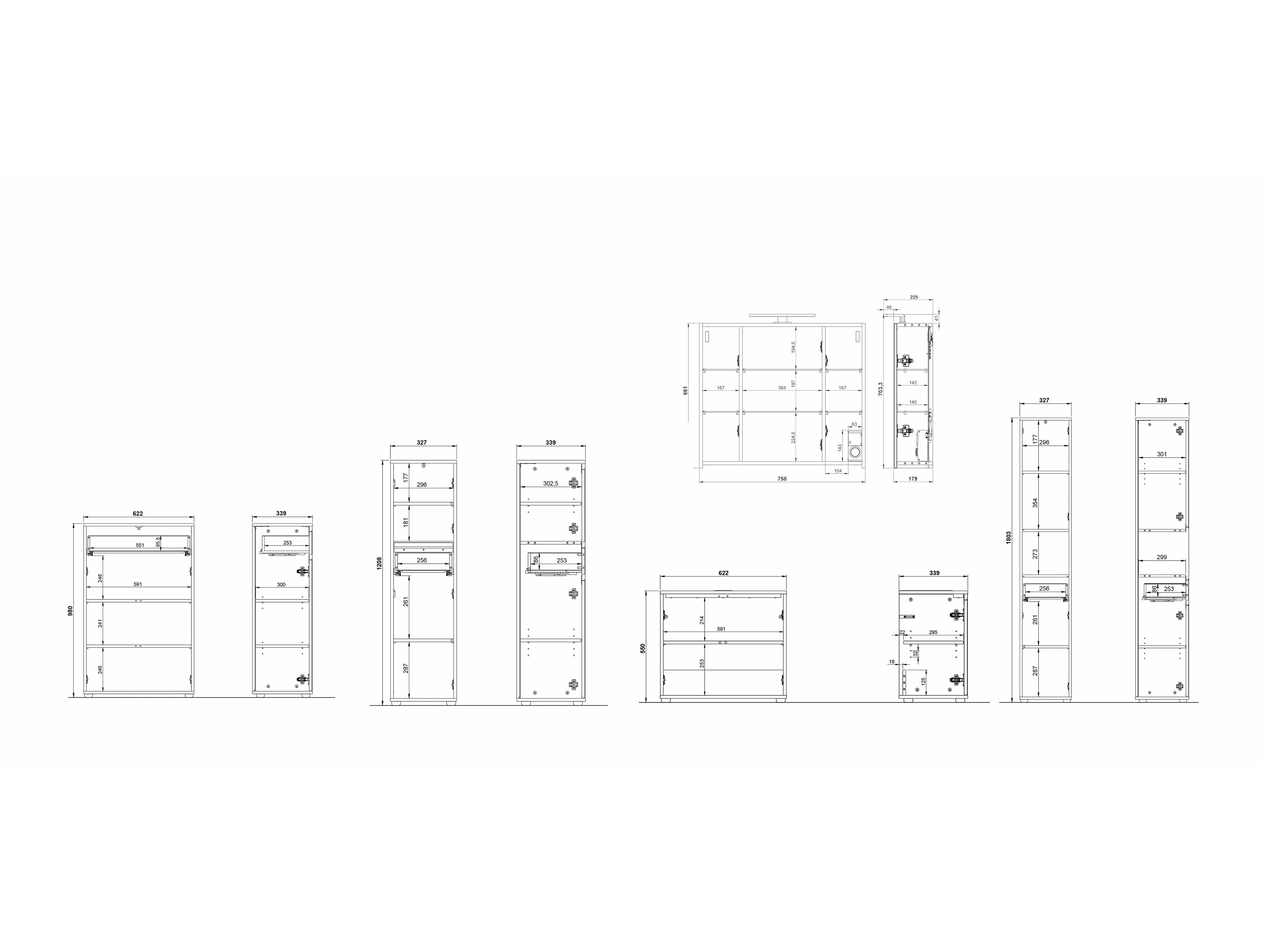 Conjunto para casa de banho Tensona 107