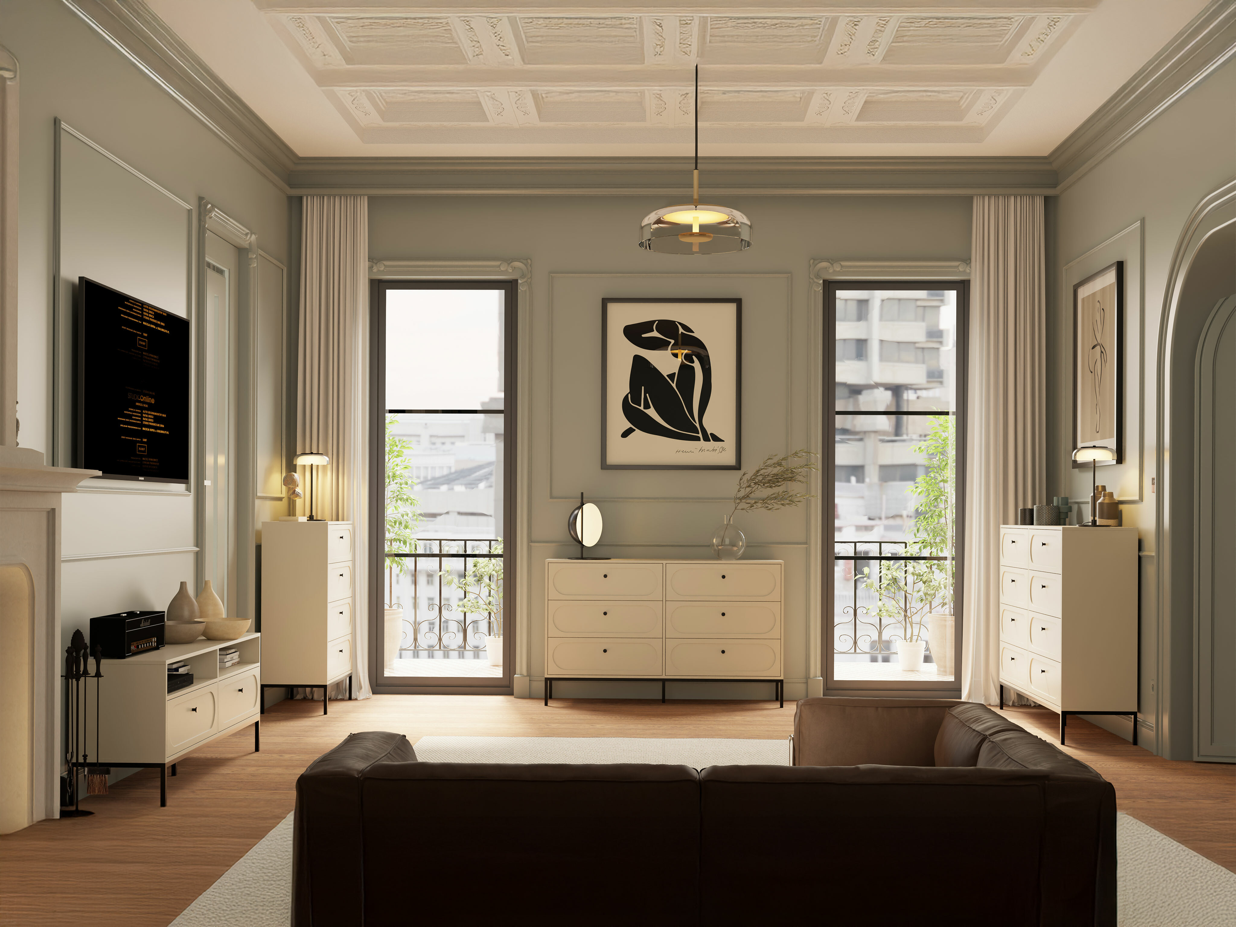 Móvel de TV Bristol 235 (Caxemira)