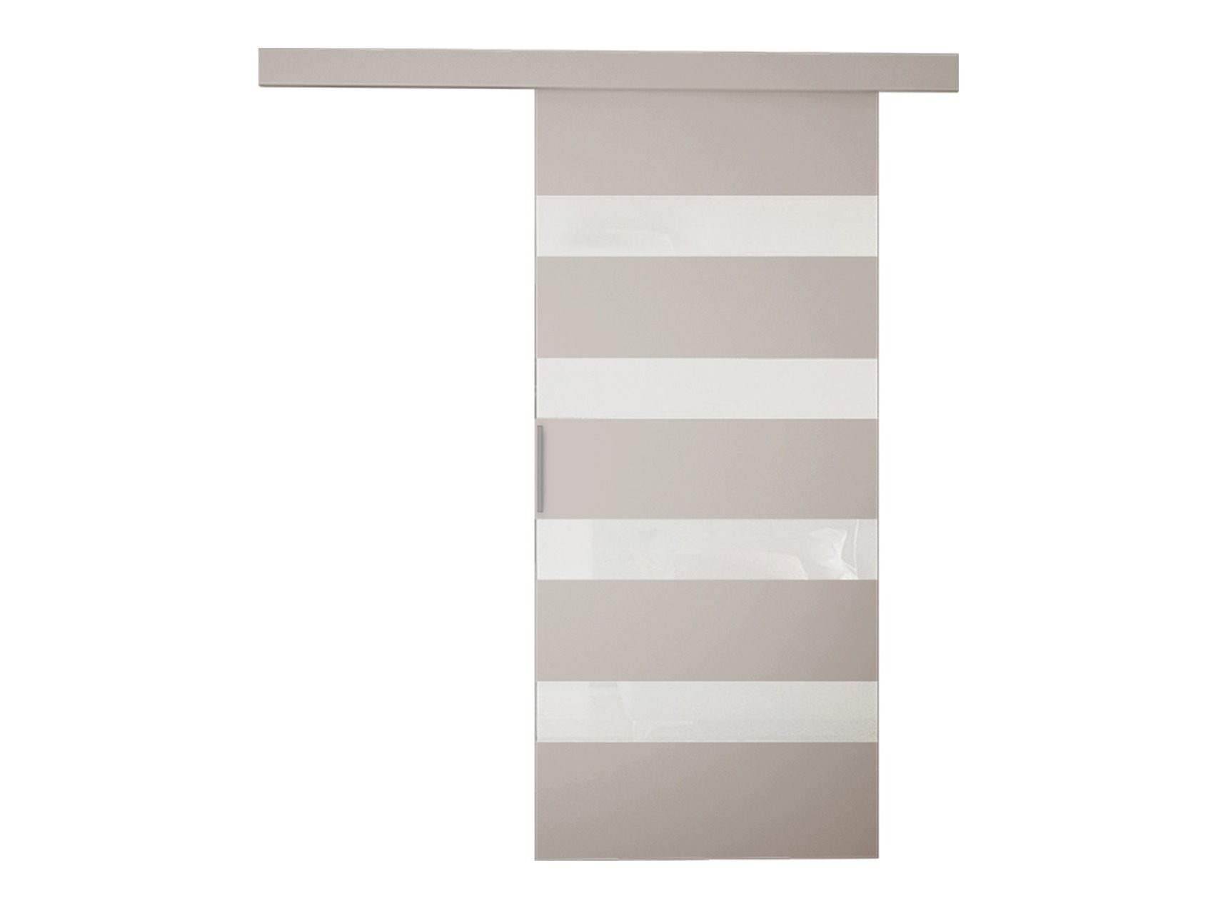 Porta de correr Closico Materia V (Caxemira + Branco)
