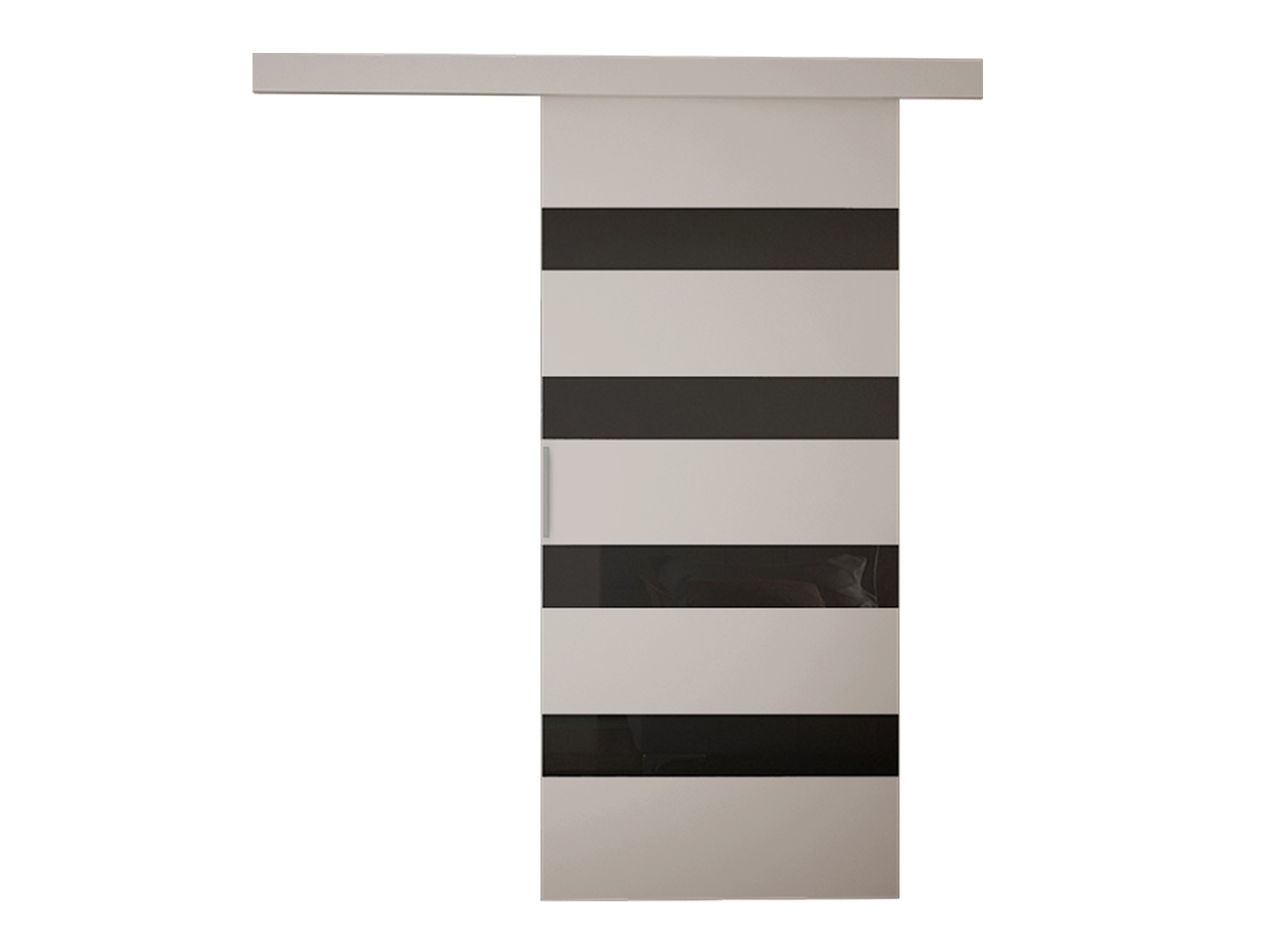 Porta de correr Closico Materia V (Caxemira + Preto)