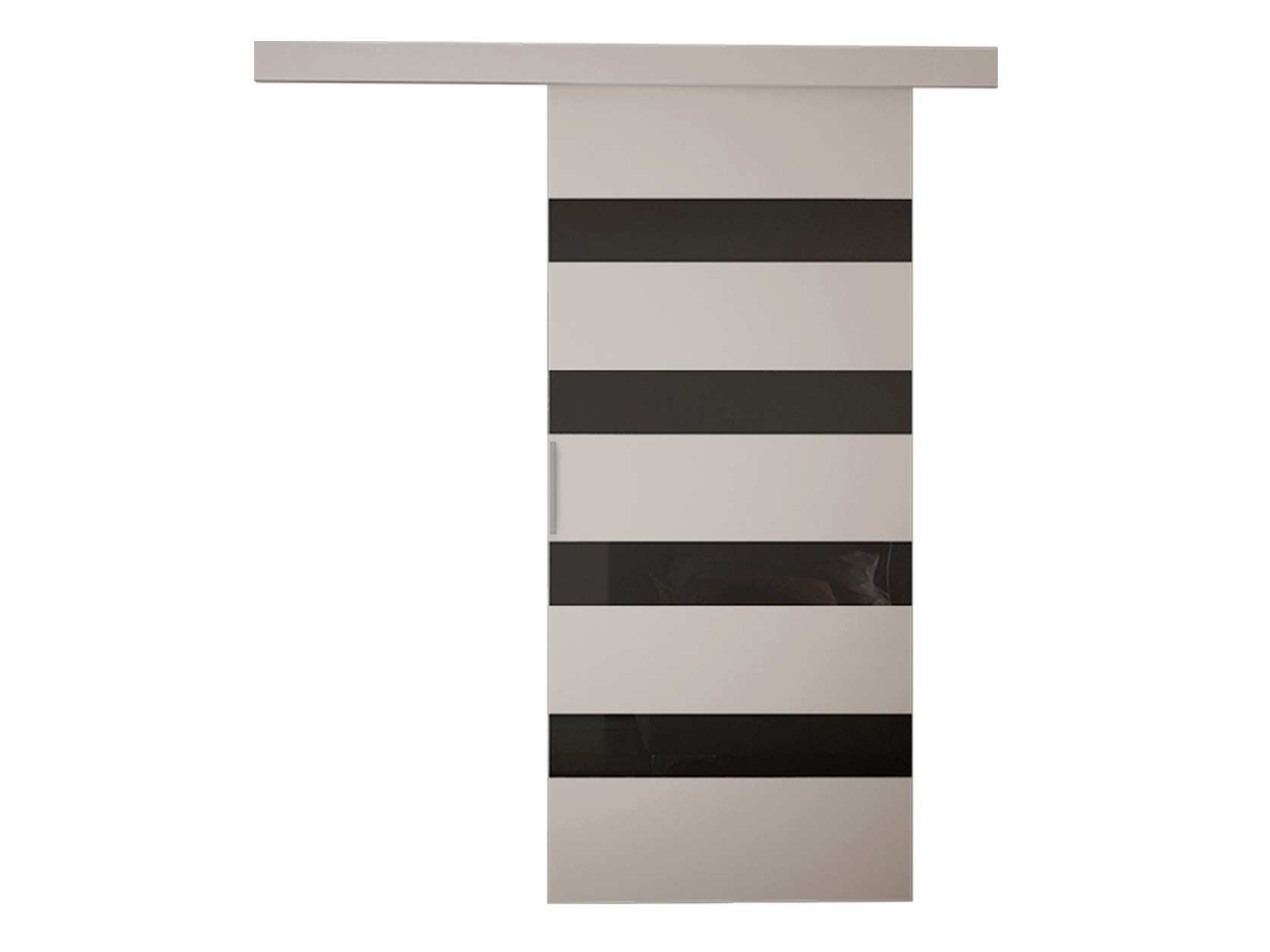 Porta de correr Closico Portalis V (Caxemira + Preto)