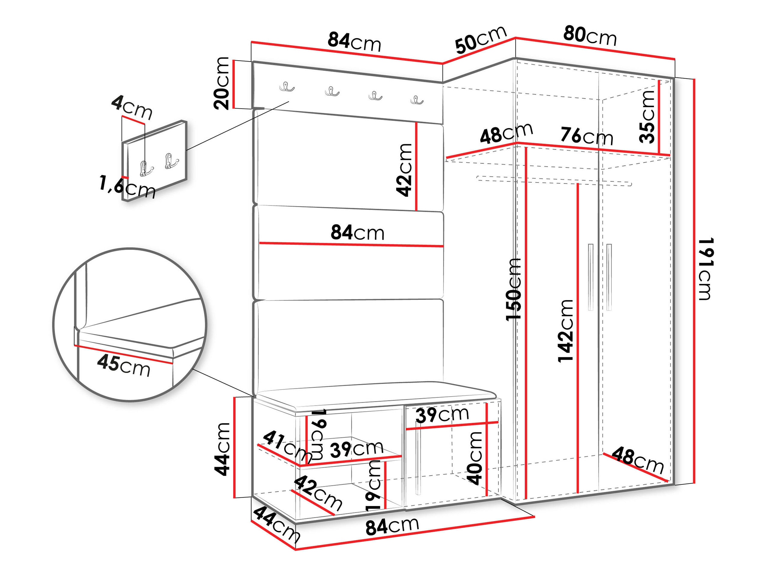 Conjunto para corredor Hartford 526 (Caxemira)