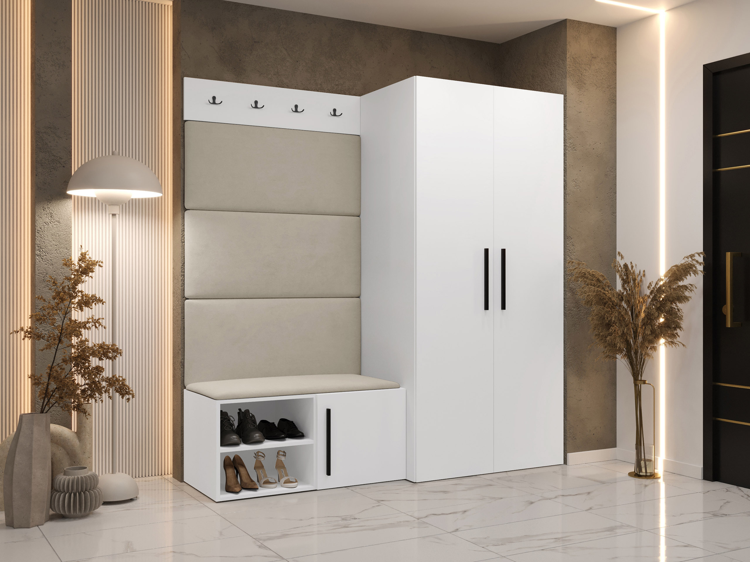 Conjunto para corredor Nitos I (Branco)