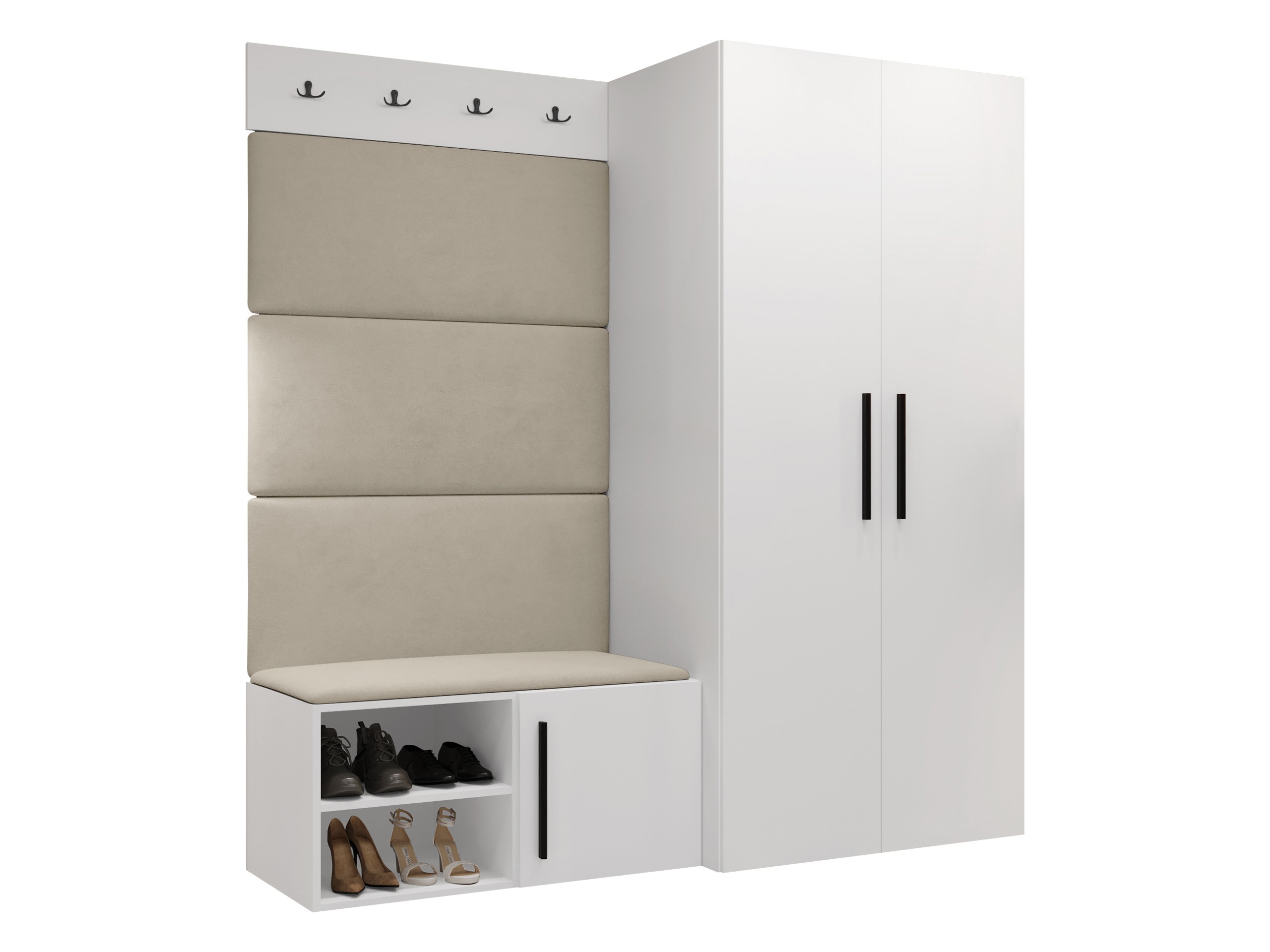 Conjunto para corredor Nitos I (Branco)