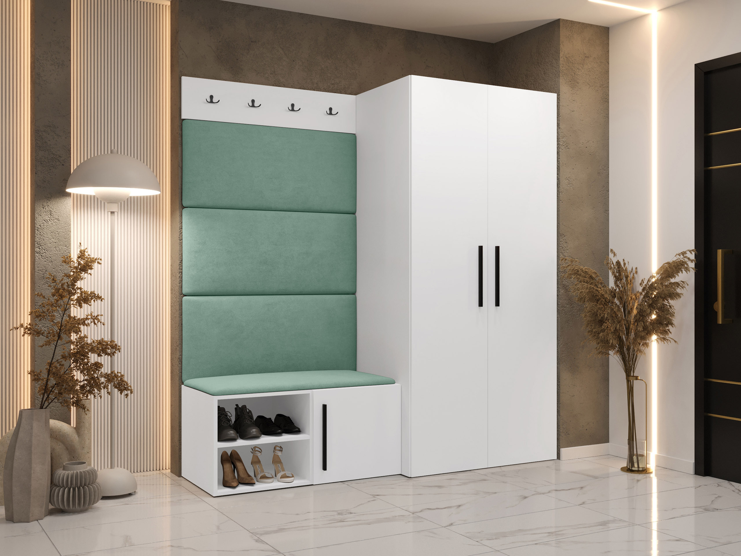 Conjunto para corredor Nitos I (Branco)