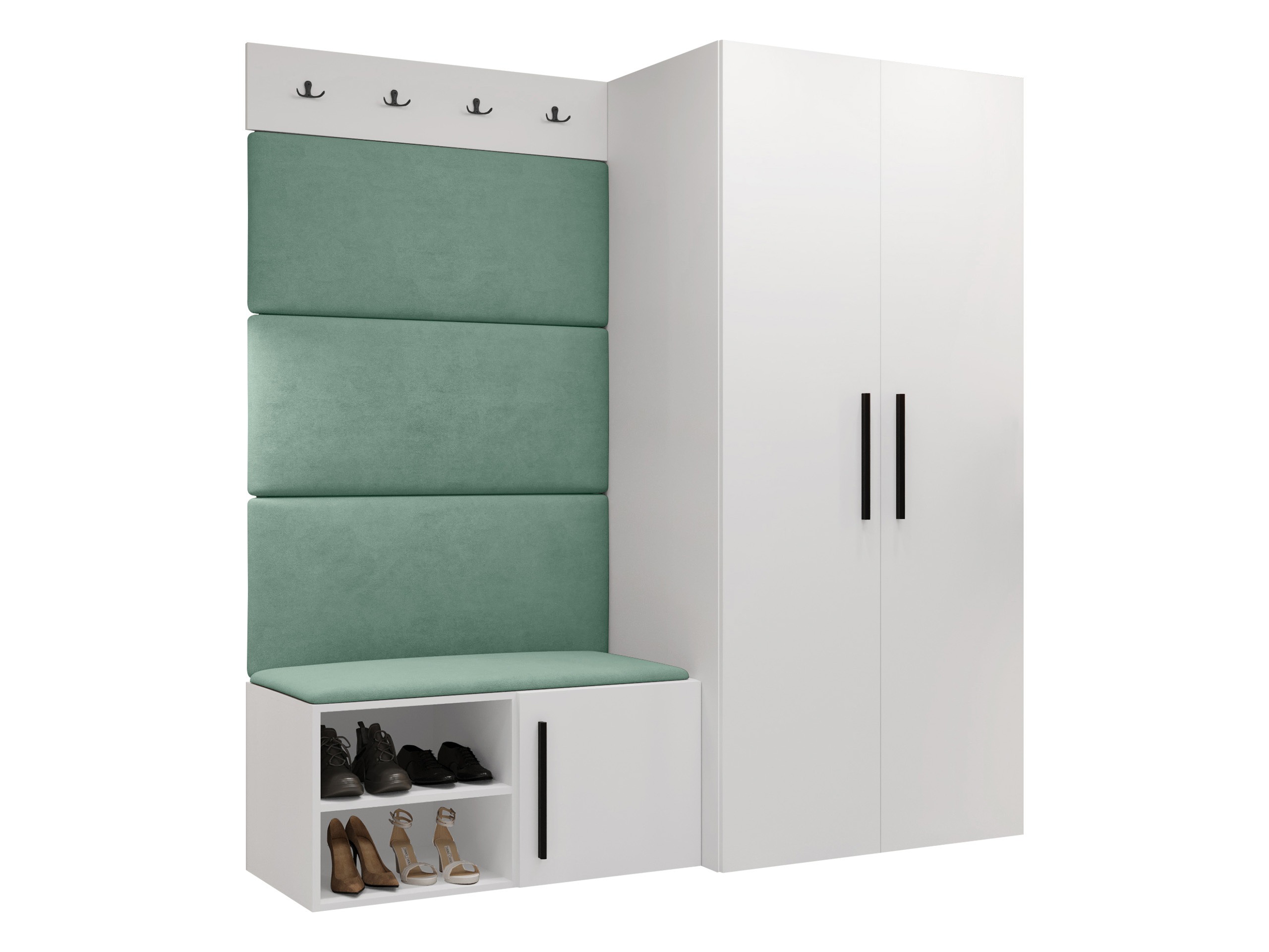 Conjunto para corredor Nitos I (Branco)