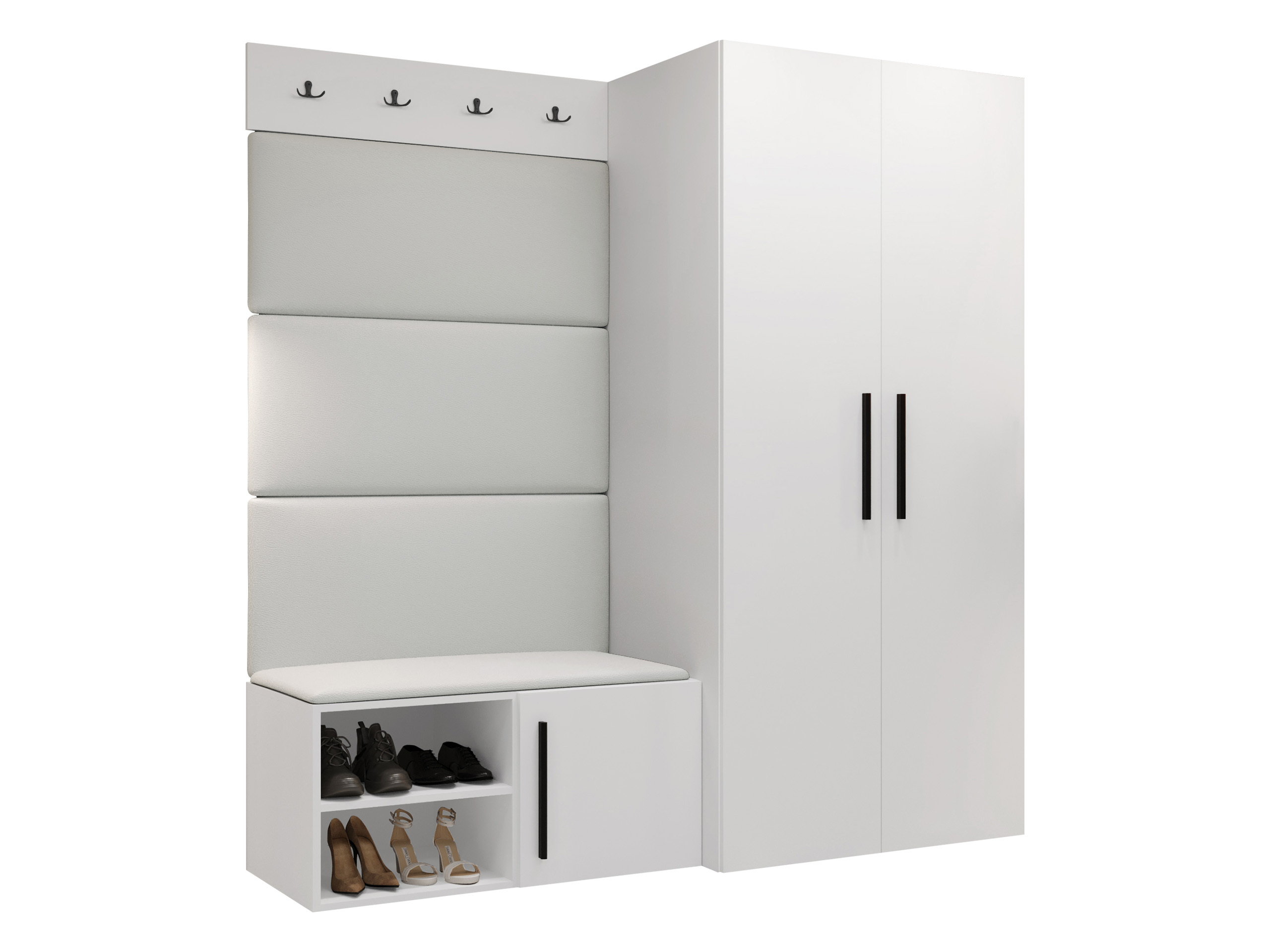 Conjunto para corredor Nitos I (Branco)