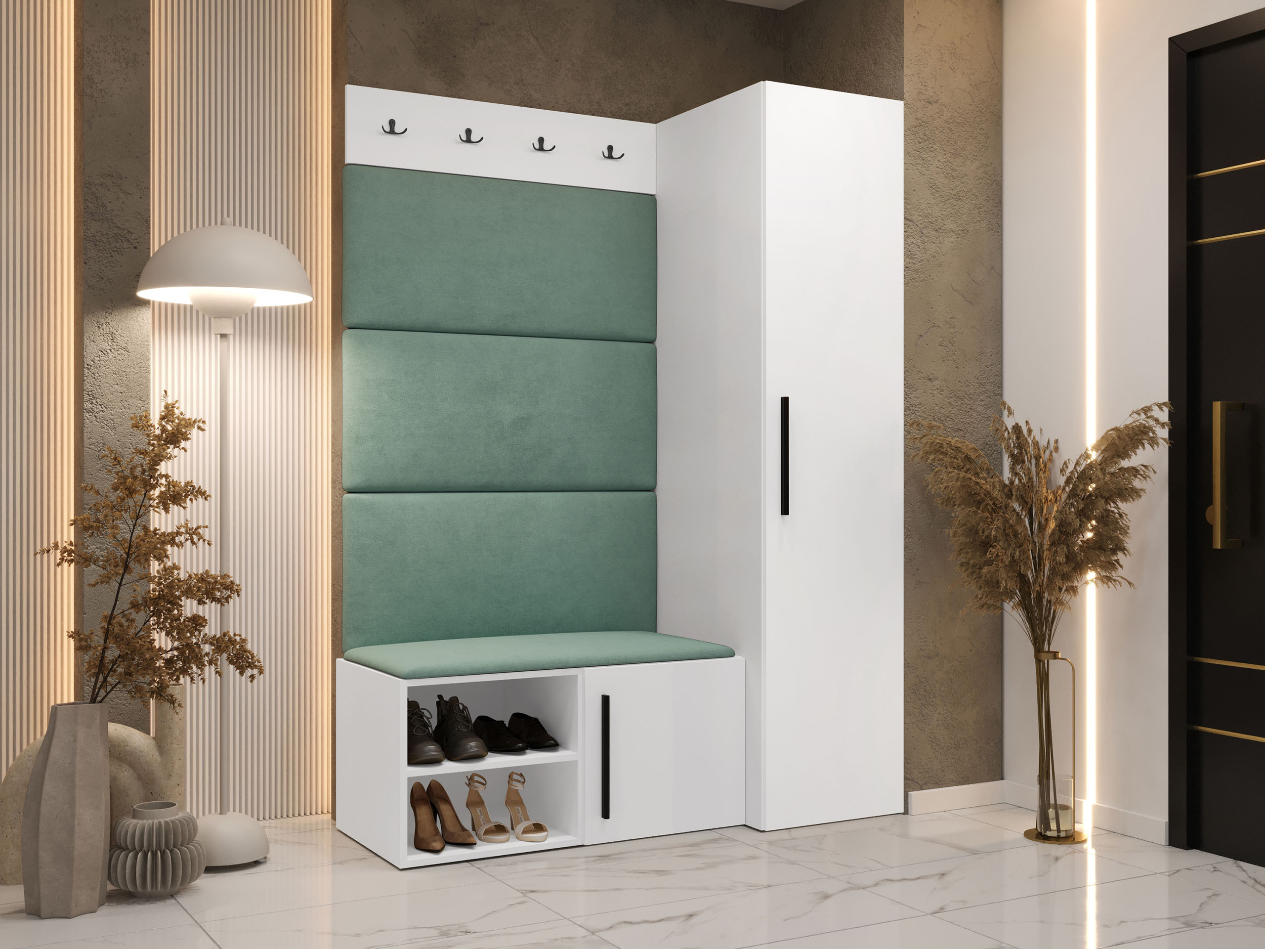 Conjunto para corredor Nitos II (Branco)