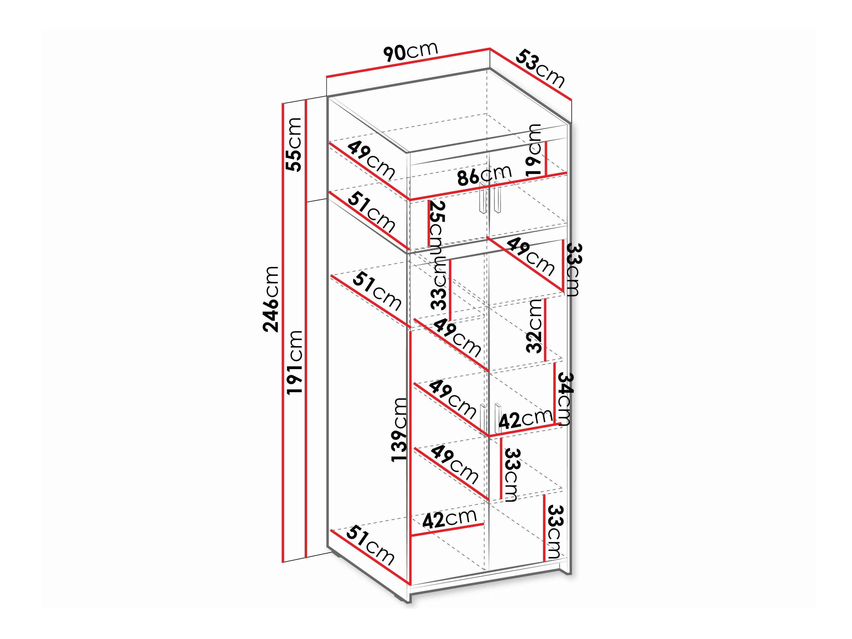 Roupeiro Novduni 103 (Carvalho sonoma)