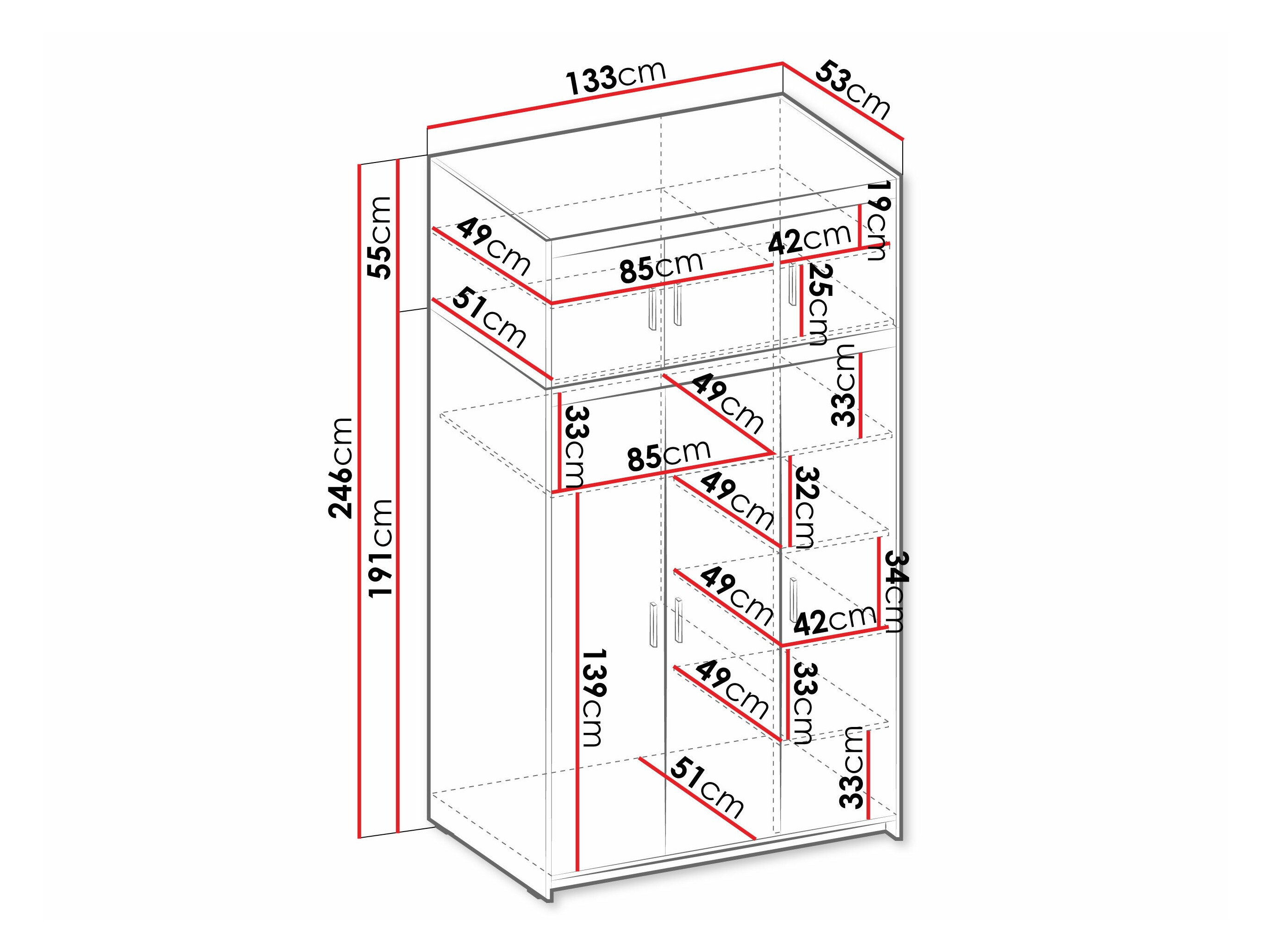 Roupeiro Novduni 104 (Branco)