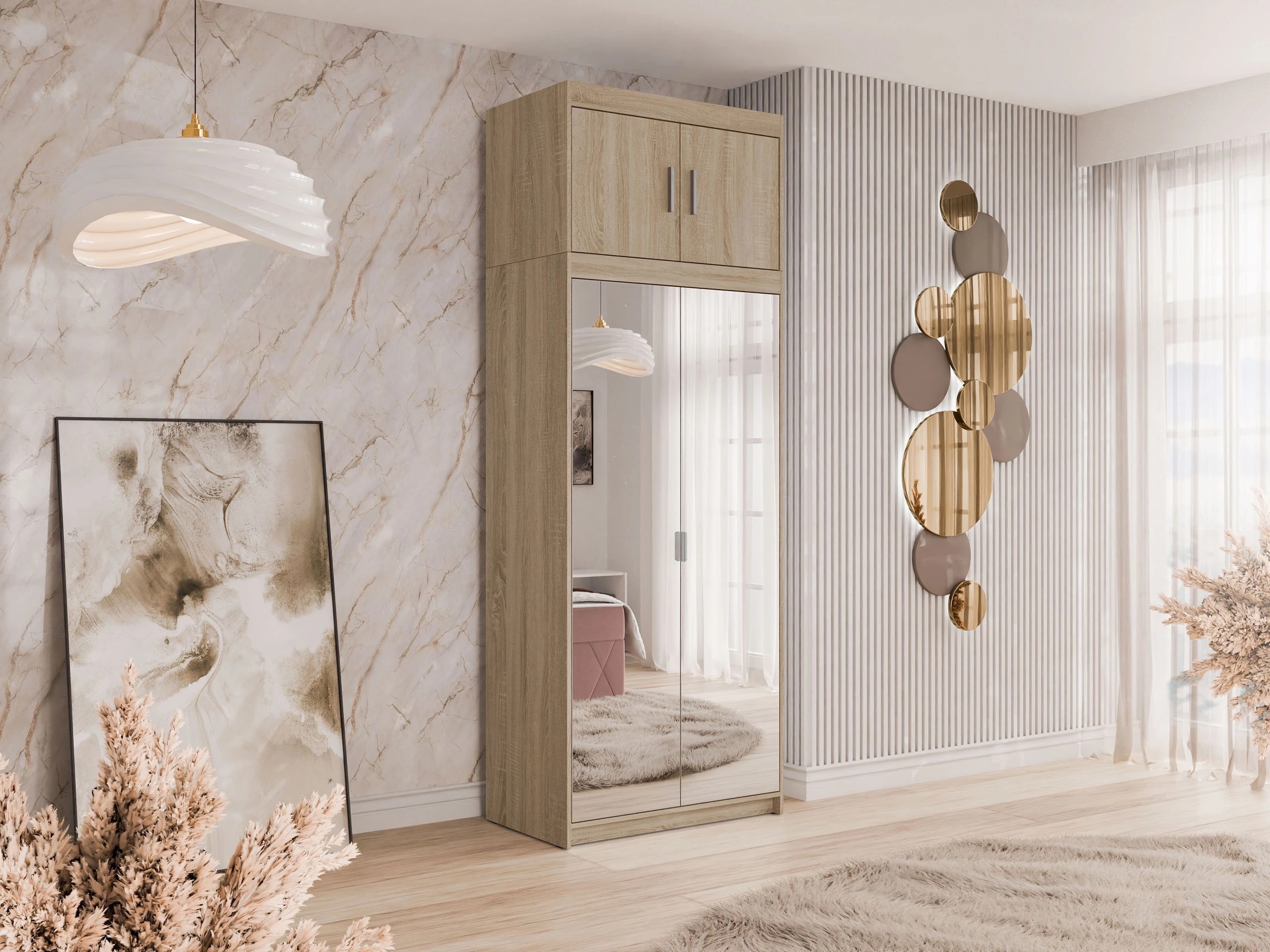 Roupeiro Novduni 119 (Carvalho sonoma)