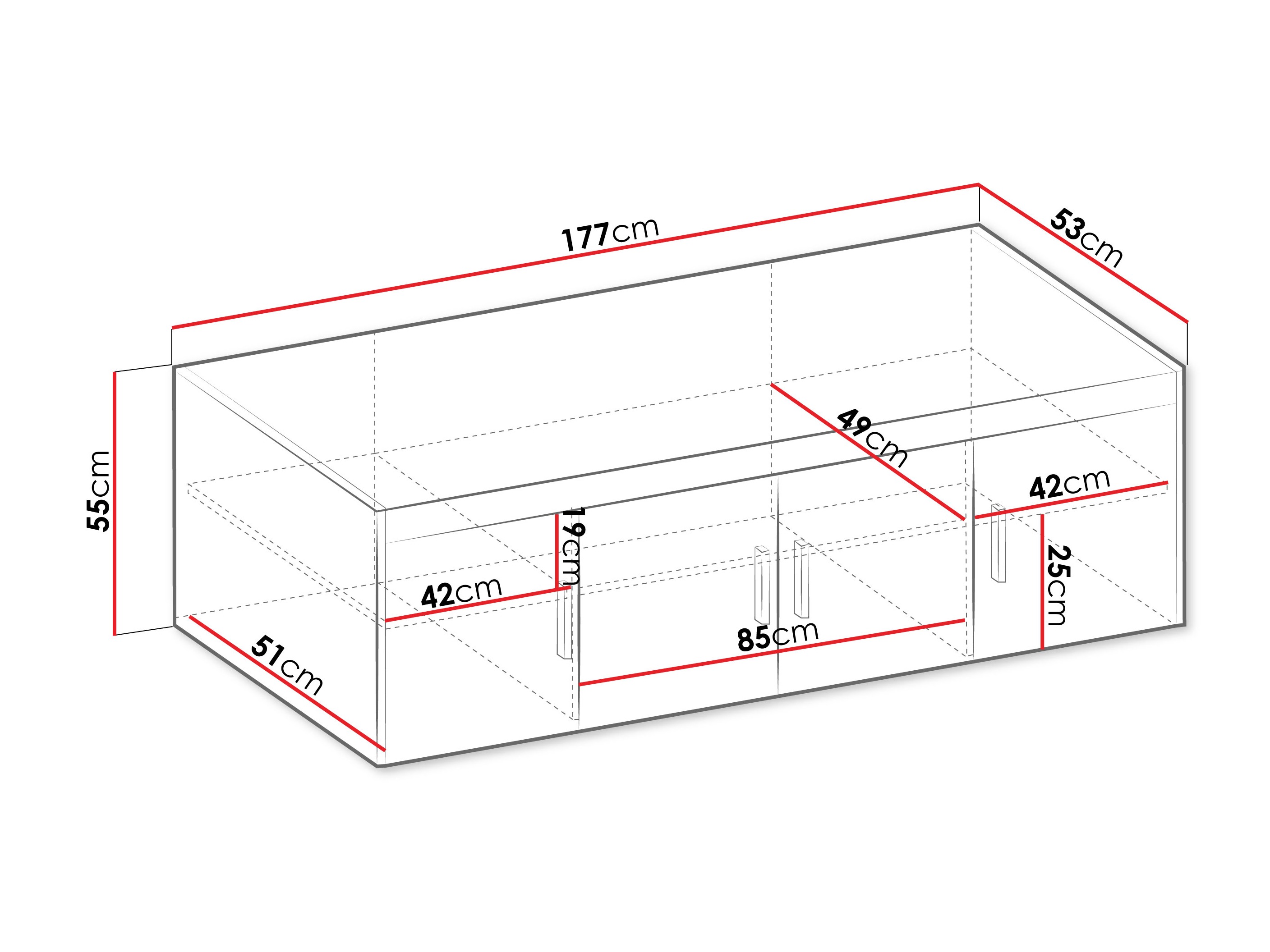 Aparador Novduni 123 (Carvalho sonoma)