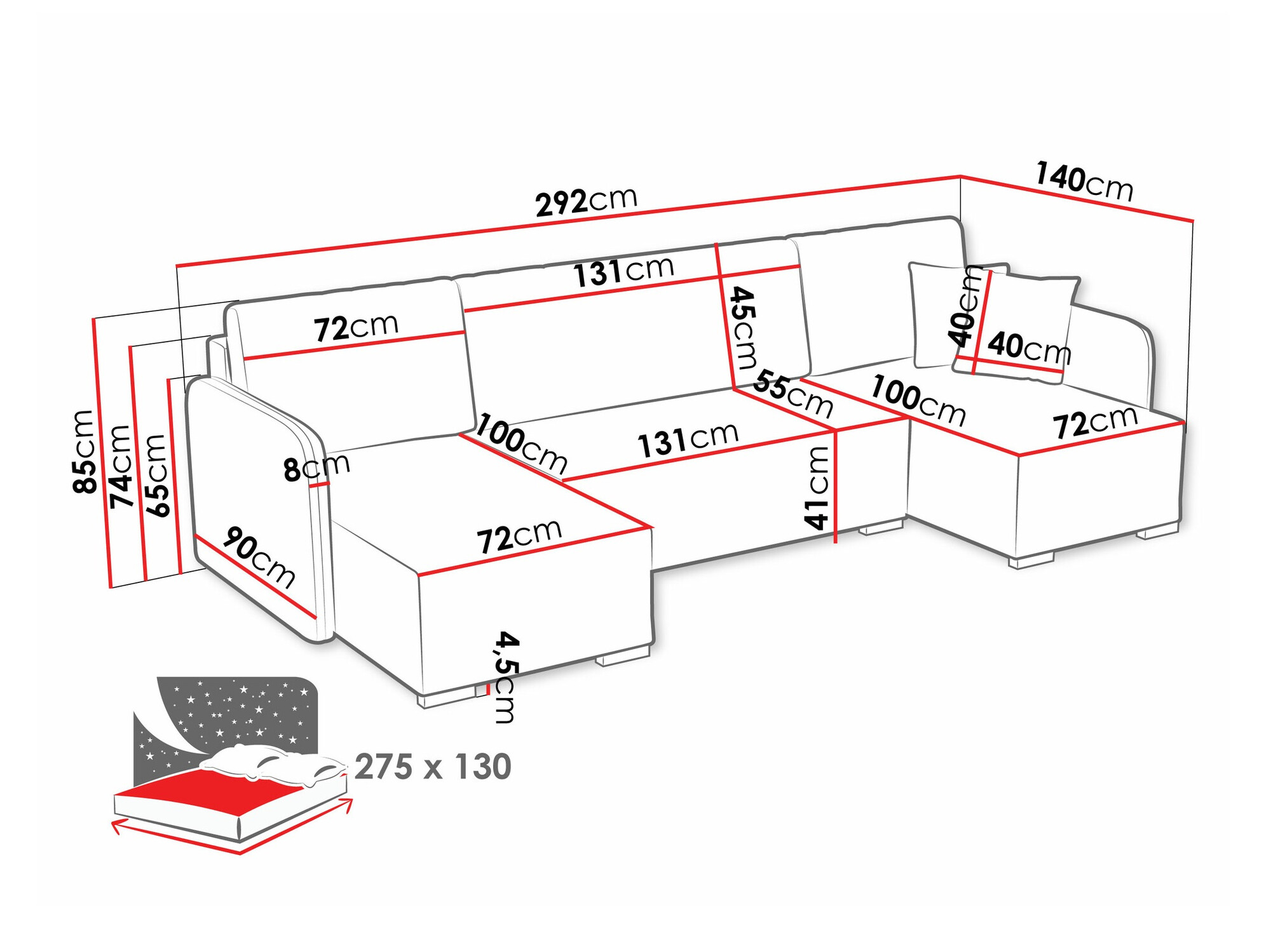 Sofá de canto SP6500
