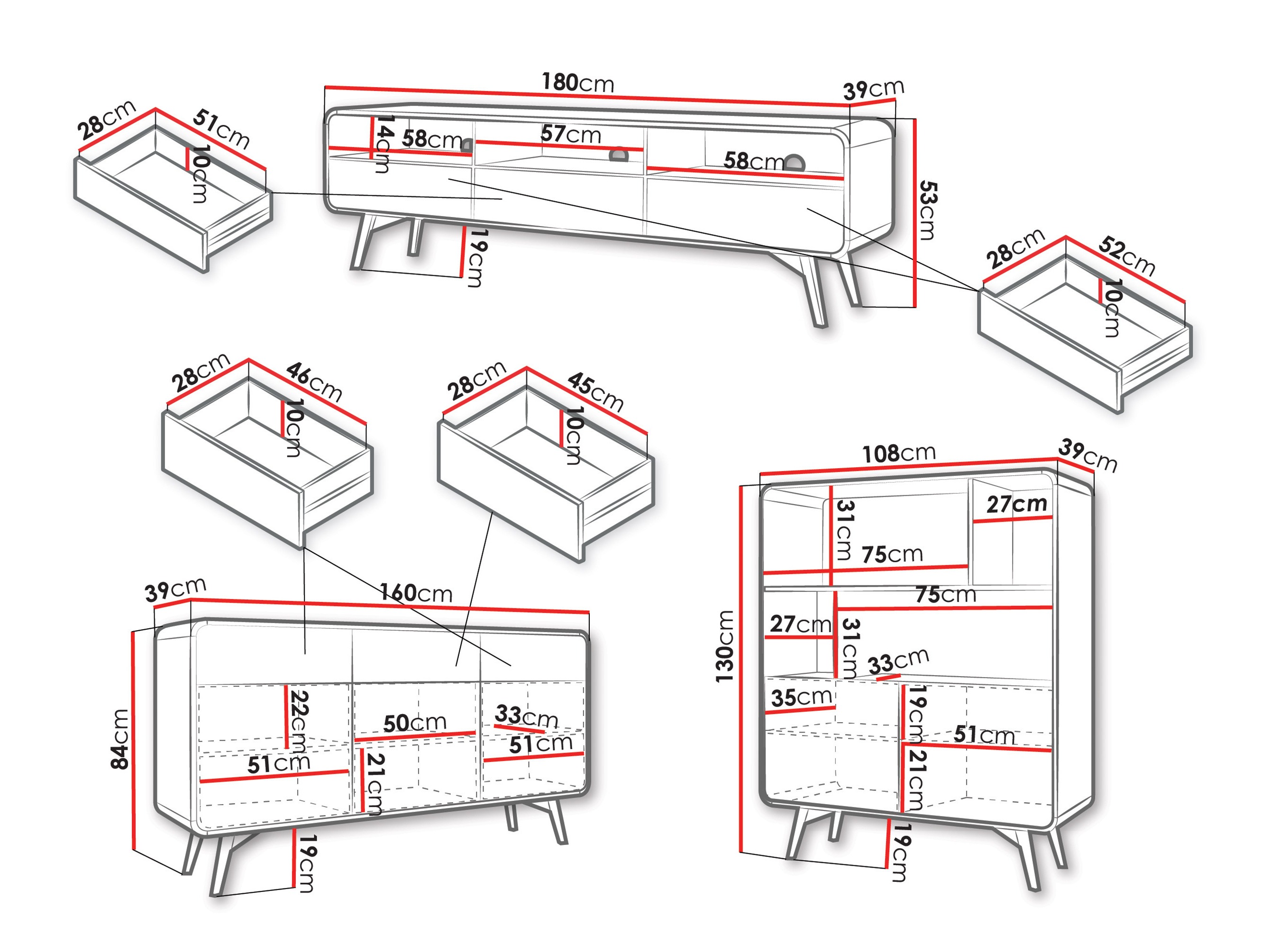 Conjunto para sala de estar Talsalo 104